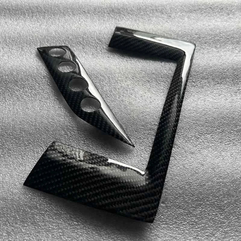 Carbon Fiber Dashboard Media Screen Cover Trim for Maserati GranTurismo 08-2017