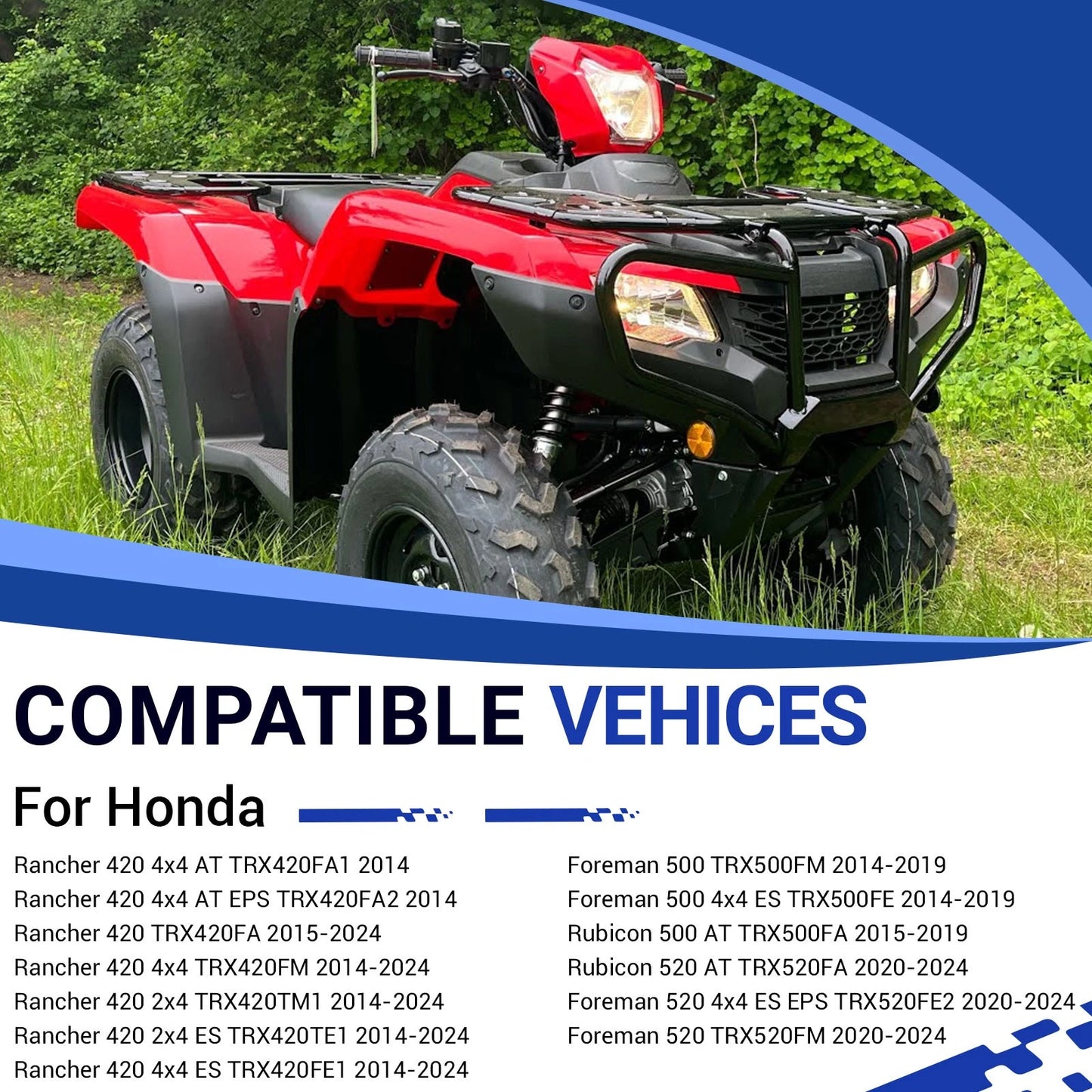 Handlebar for Honda Rancher 420 TRX420FM/TRX420TM1/TRX420TE1/TRX420FE1 2014-2024