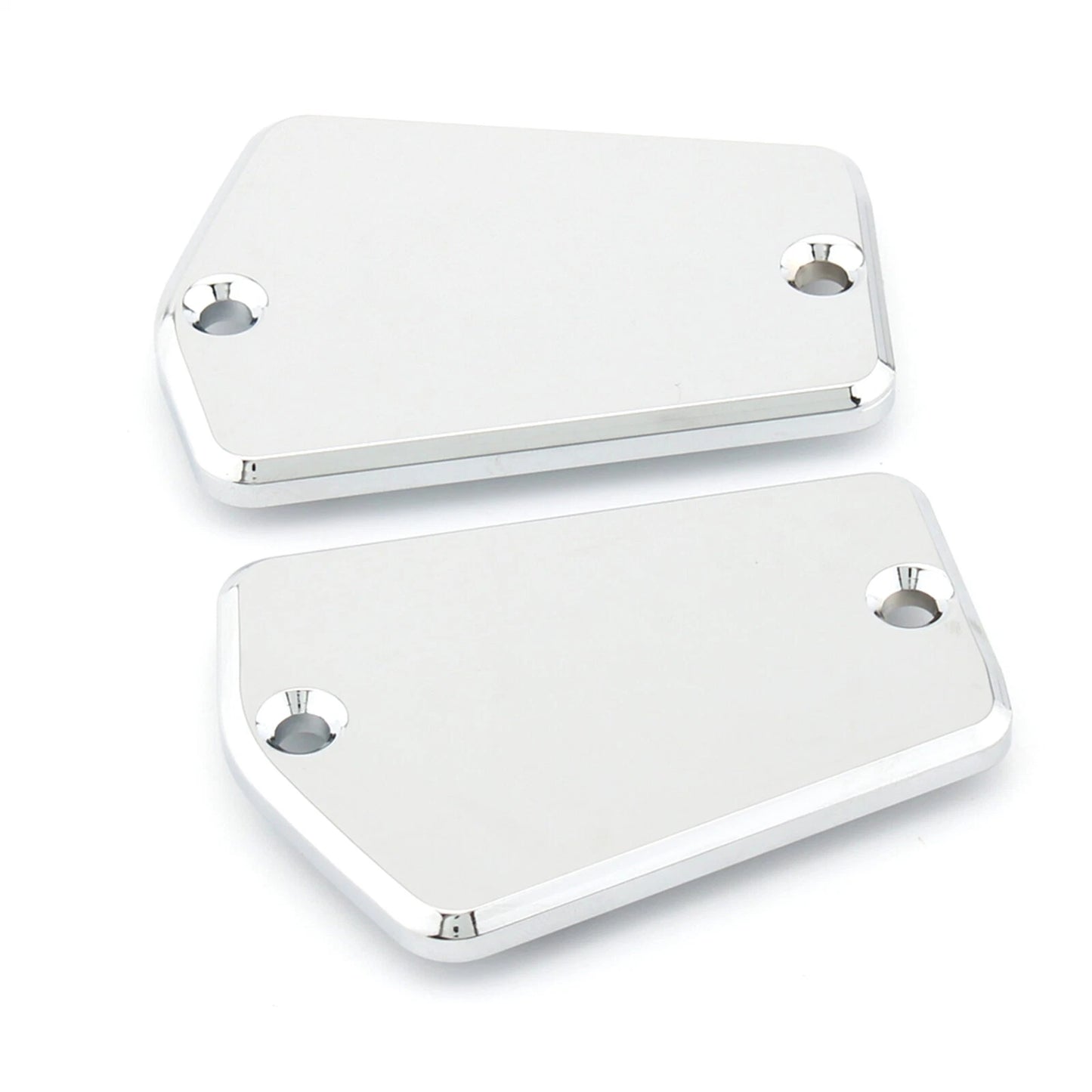 2 x Fluid Reservoir Cap Covers for Yamaha V-Max 1200 (1994-2007) Silver