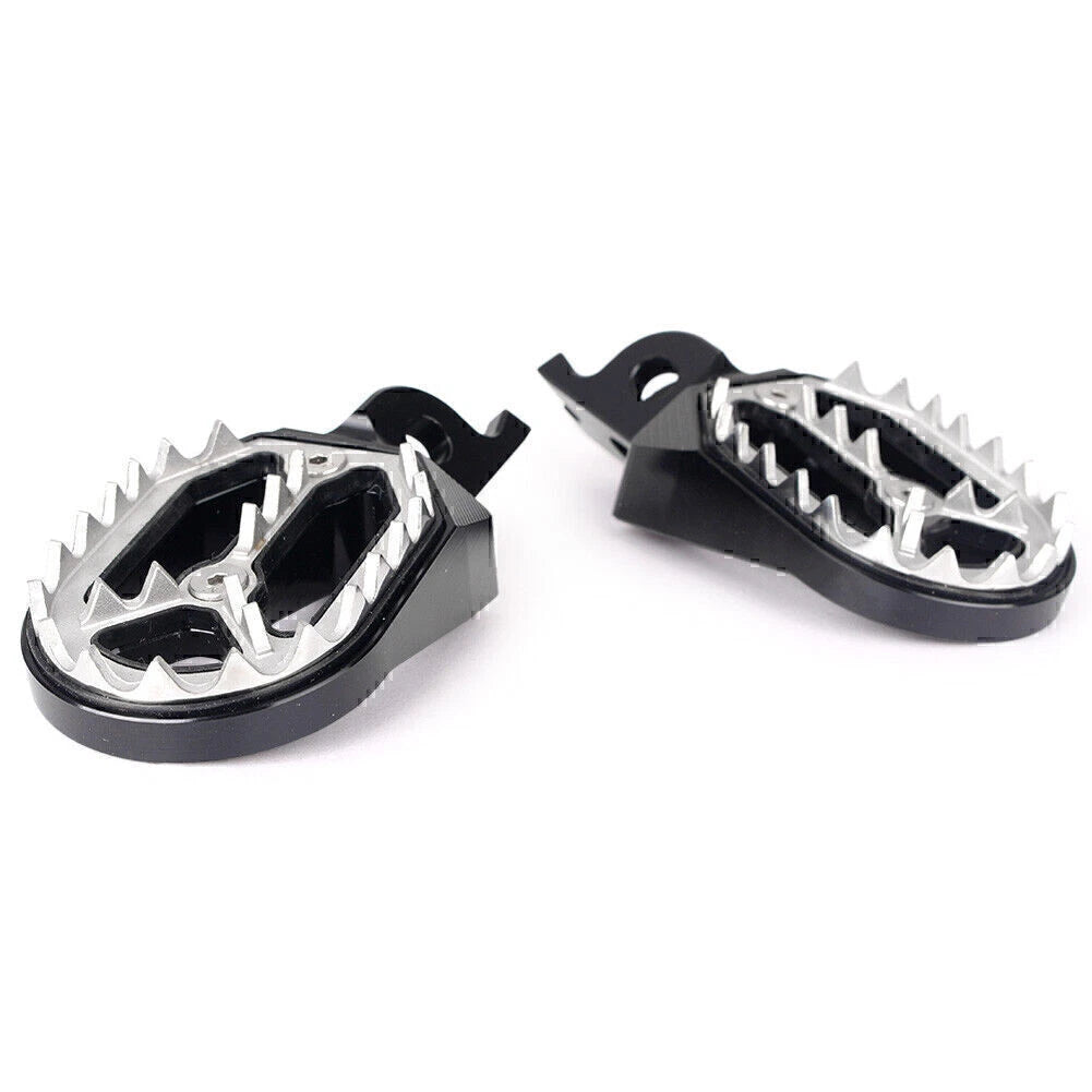 Black Shark Teeth Racing Foot Pegs for Kawasaki KX250 KX450 (2008-2015)
