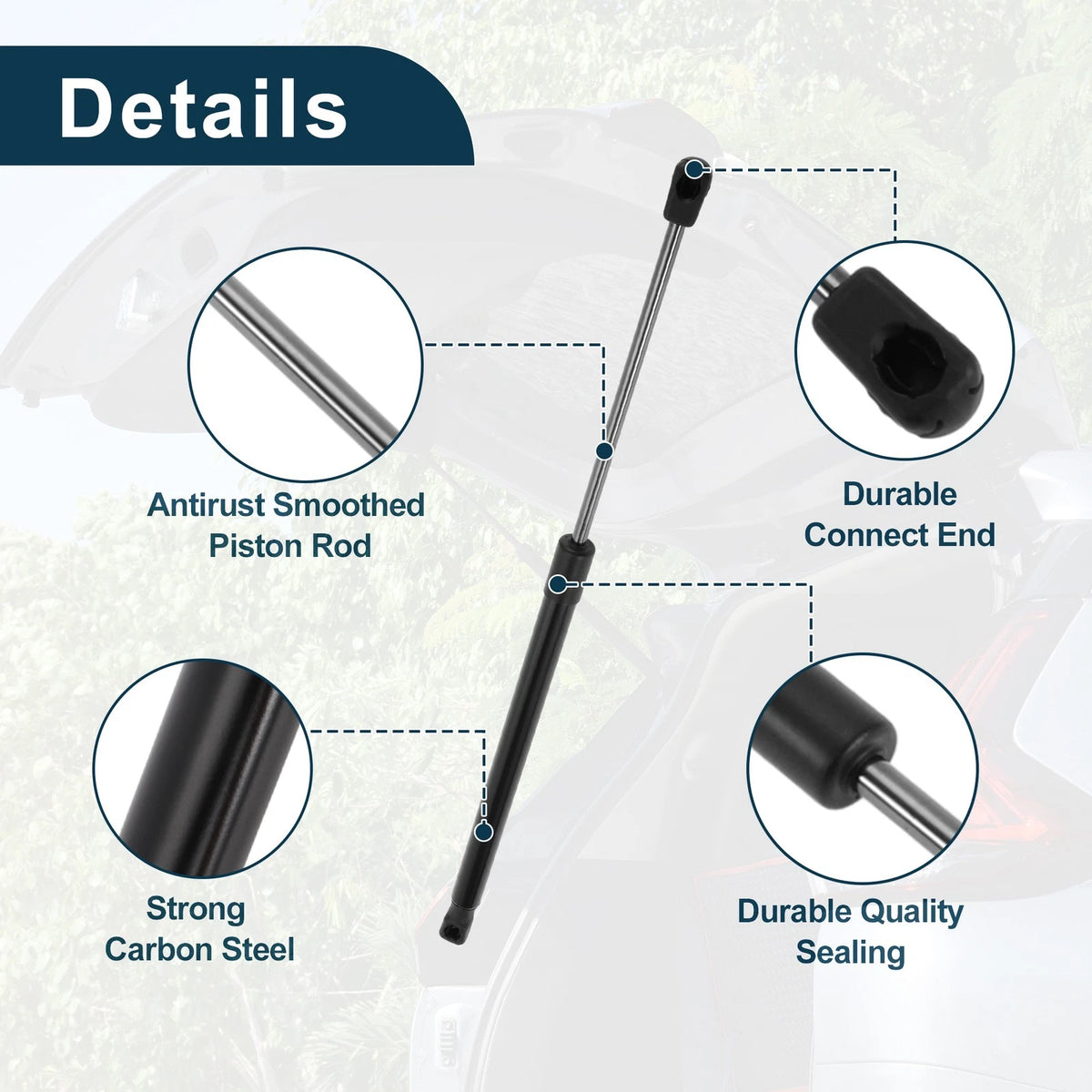 Tailgate Lift Supports Struts for Mercedes C Class W204 Estate (2007-2014)