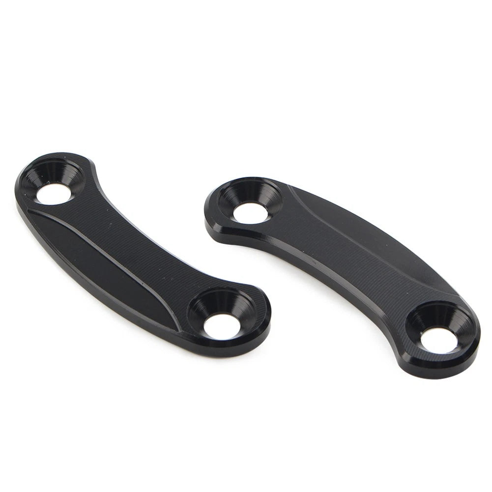 Kawasaki ZX-10R Rearview Mirror Block Off Base Plates Cover BLACK (2016-2021)
