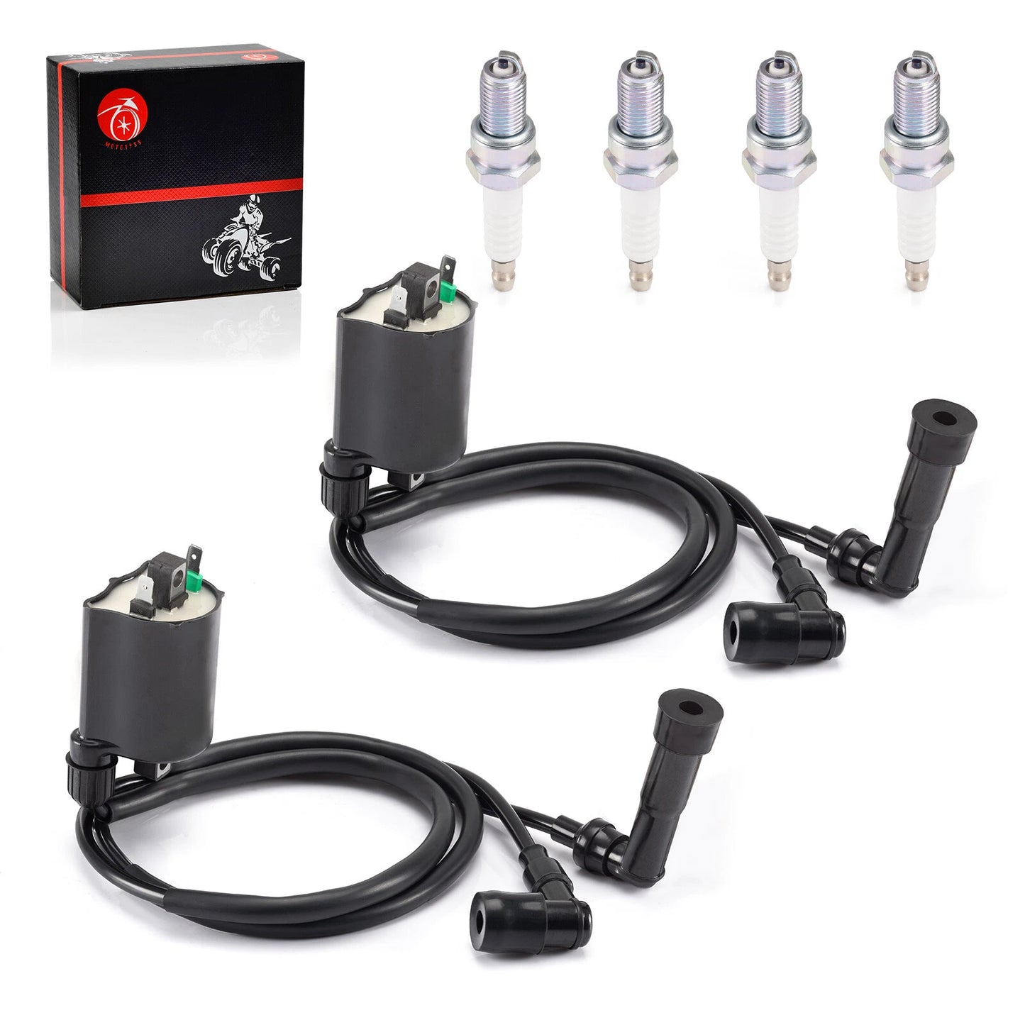 2PCS Ignition Coils for Kawasaki VN1500 Vulcan 1500 VN1500L Nomad (2000–2004)