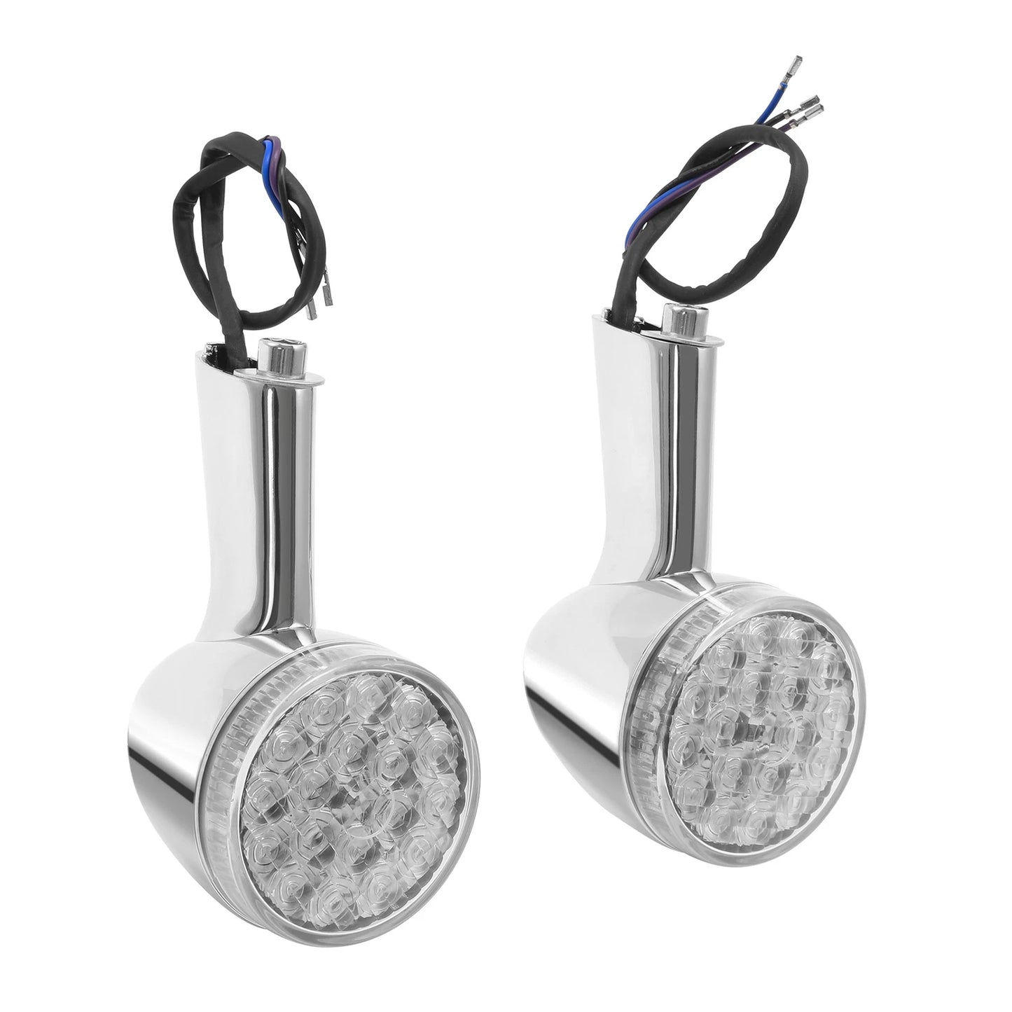 Chrome Rear Turn Signal Lights for Harley Touring, Softail (2000-2024)