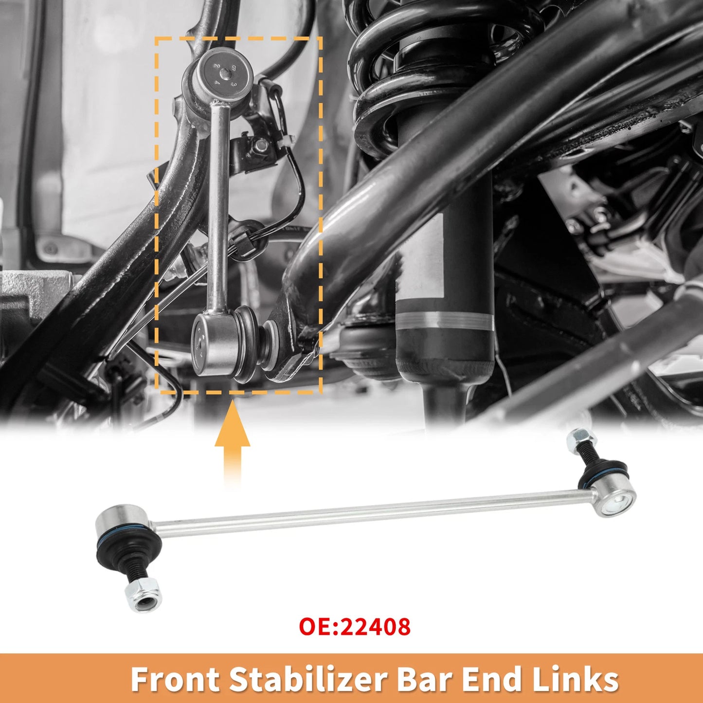 2 x Front Sway Bar Links for Ford Focus, C-Max (2012-2018)