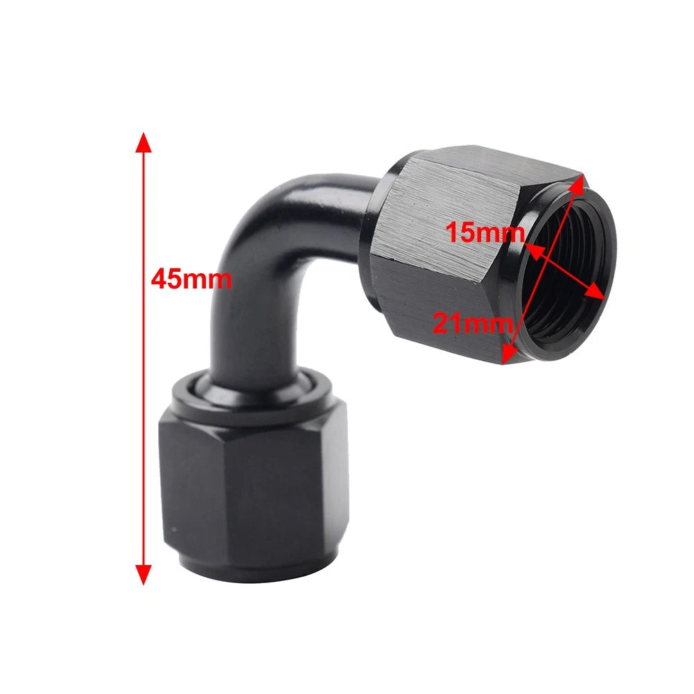 90 Degree Swivel Coupler Union Fitting Adapter for 6AN - Clean & Tidy Design