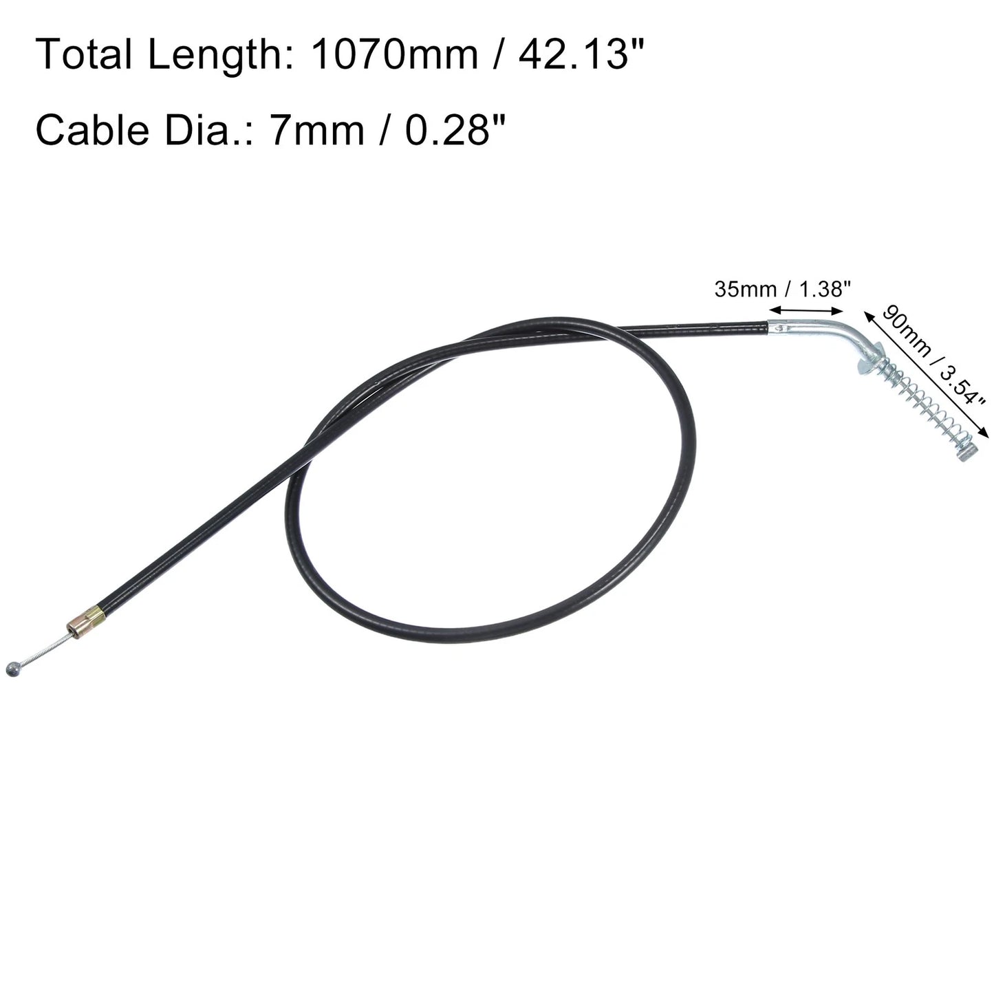 Brake Cable with Adjuster Bend Connector for 50cc-250cc Motorcycle Mini Bike