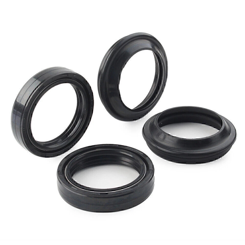 4 Pcs 33X46 MM Motorcycle Front Fork Damper Shock Absorber Seal