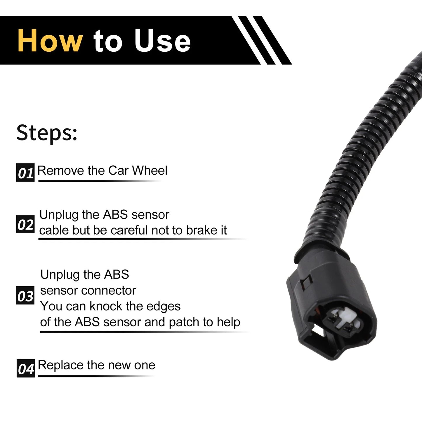 ABS Wheel Speed Sensor for Dodge Ram 1500 2500 Rear Left Right