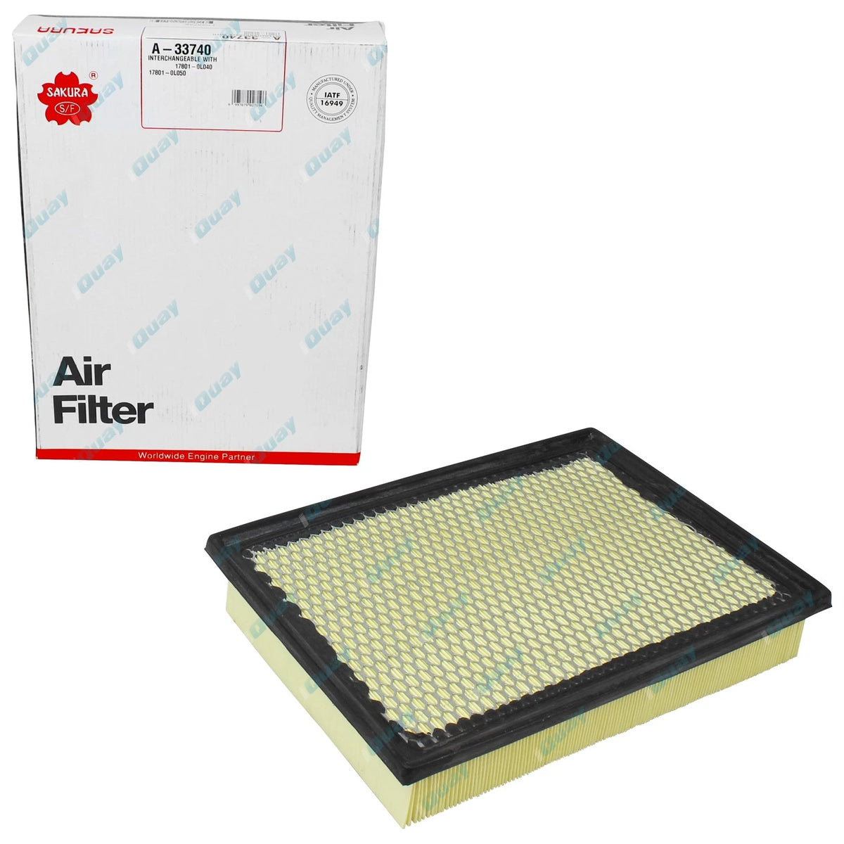 Air Filter Cleaner for Hilux GUN122 GUN125 4cyl 2GD-FTV 2.4L Engine 2015~2019