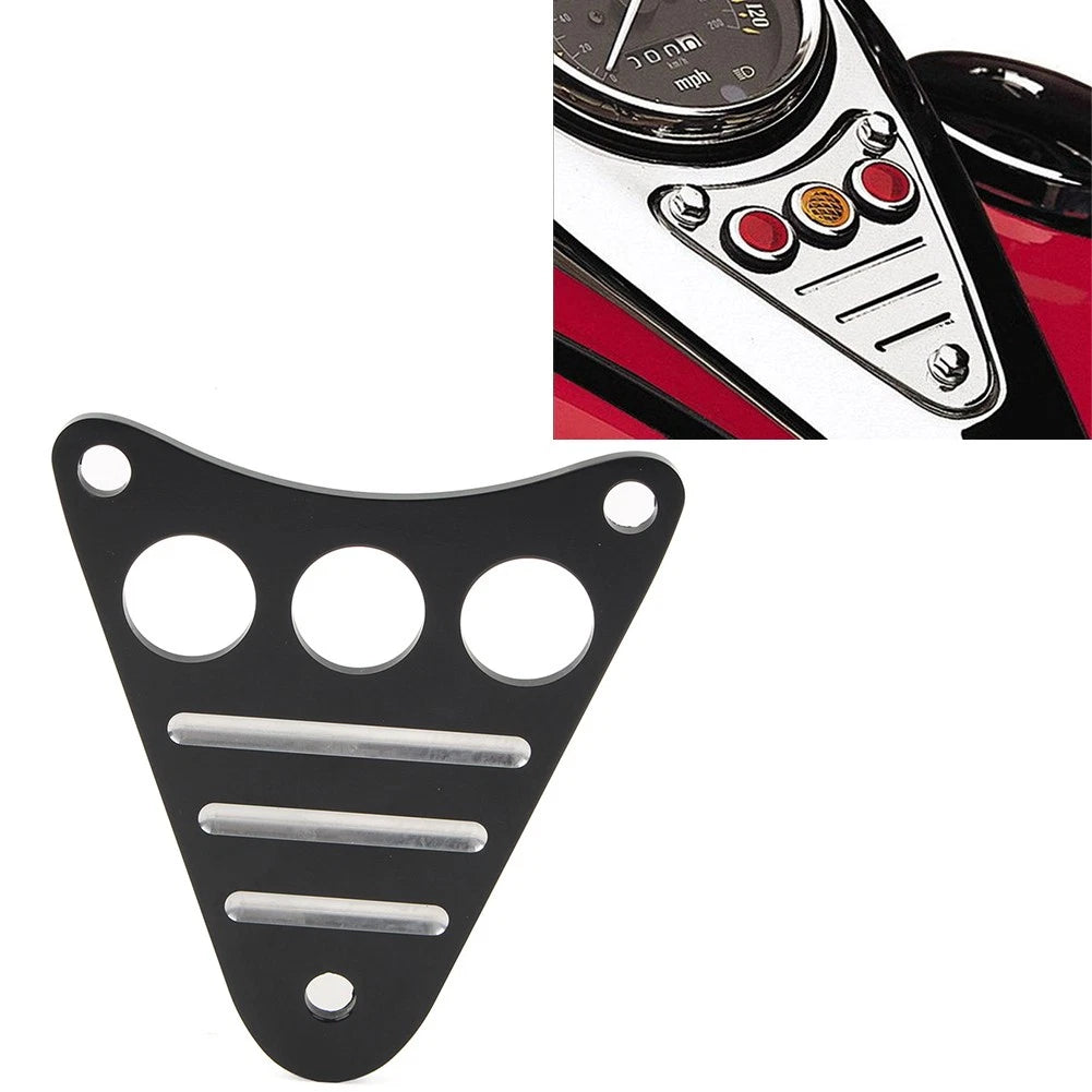 Black Aluminum Dash Plaque Cover for Kawasaki VN800 Vulcan Custom Classic (95-06)