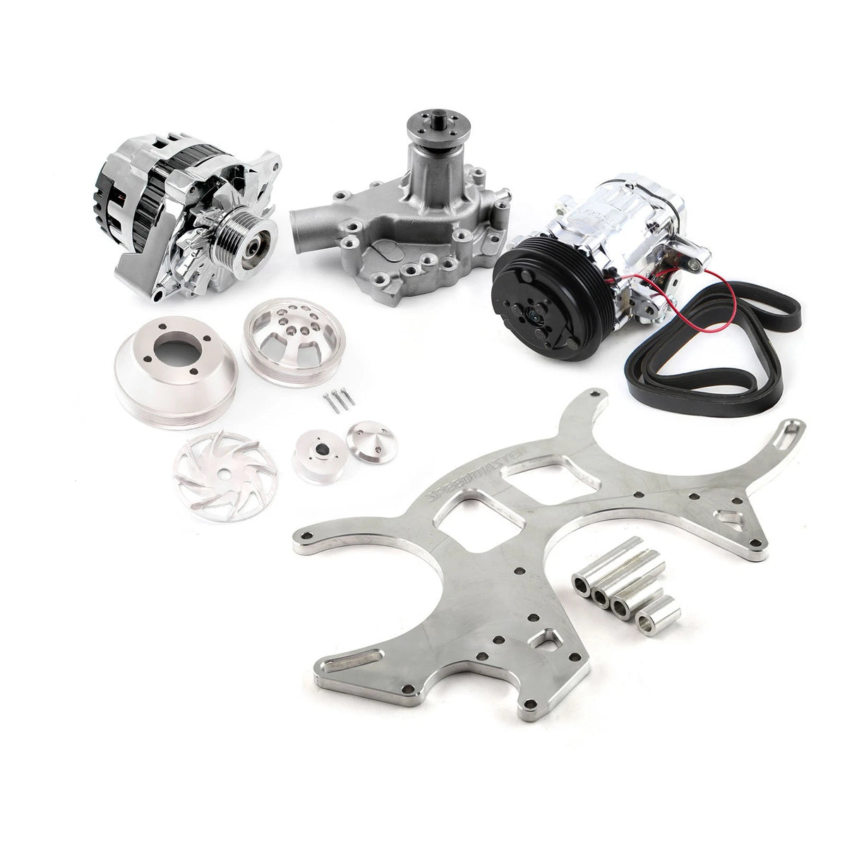 Billet Aluminum Serpentine Pulley & Components for Ford 351C Cleveland (1970-1982)