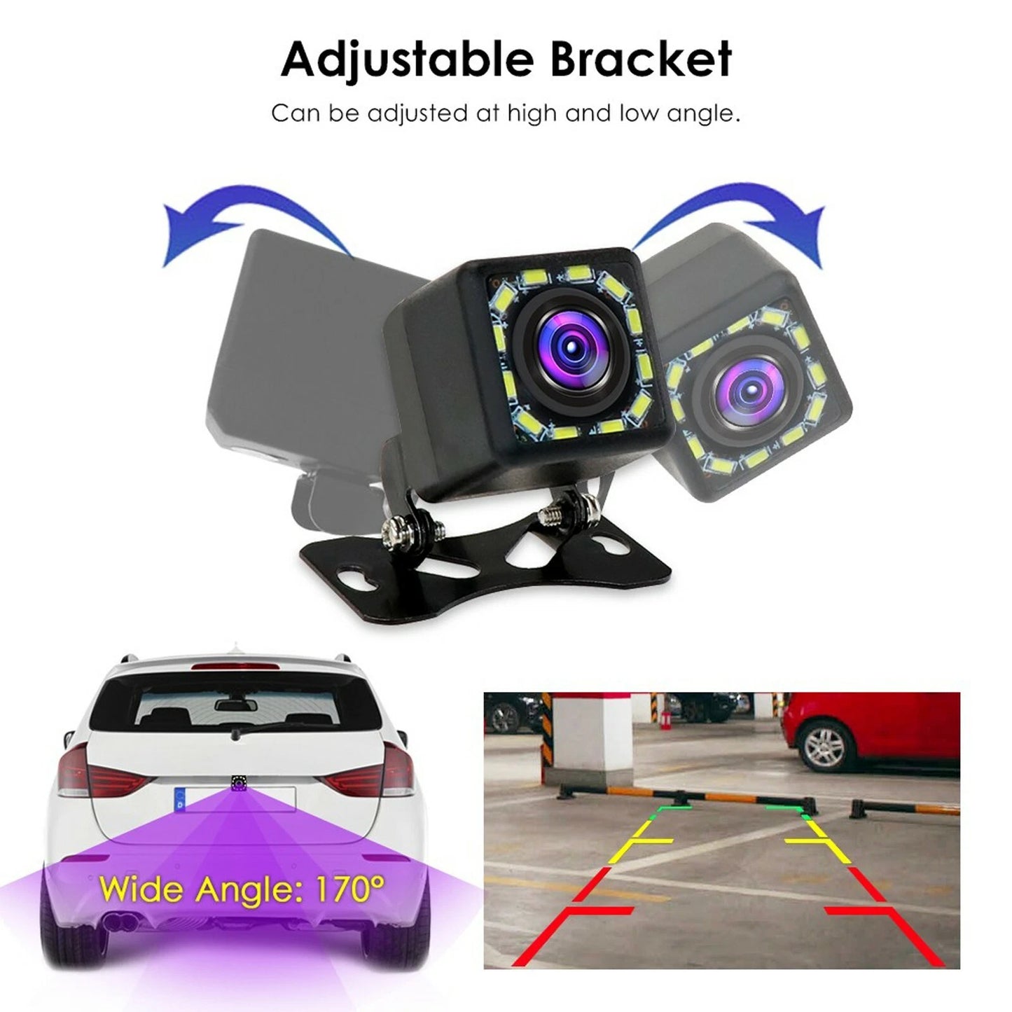 1 LED Car Reverse Rear View Backup Color Parking Camera for Mazda