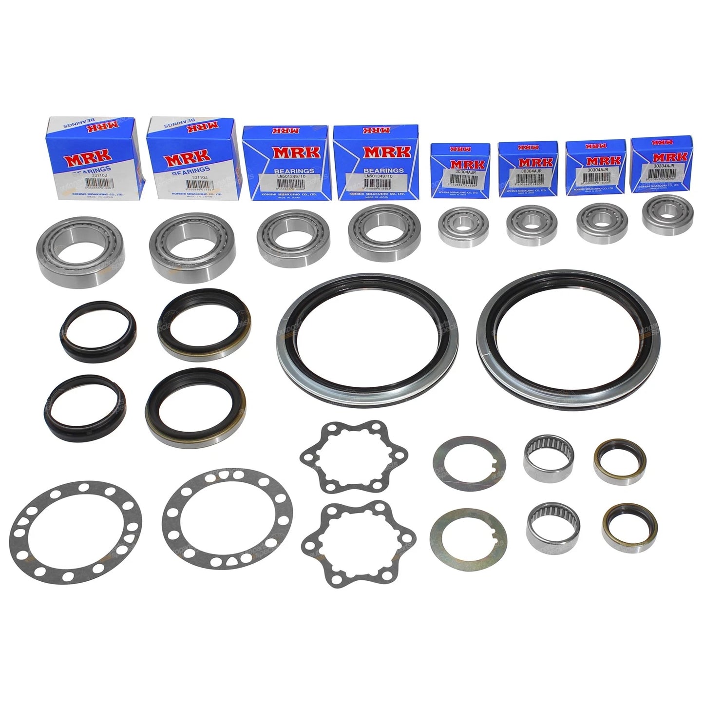 Swivel Hub Seals + Wheel Bearing Repair Kit for Nissan Patrol (1997-2016)