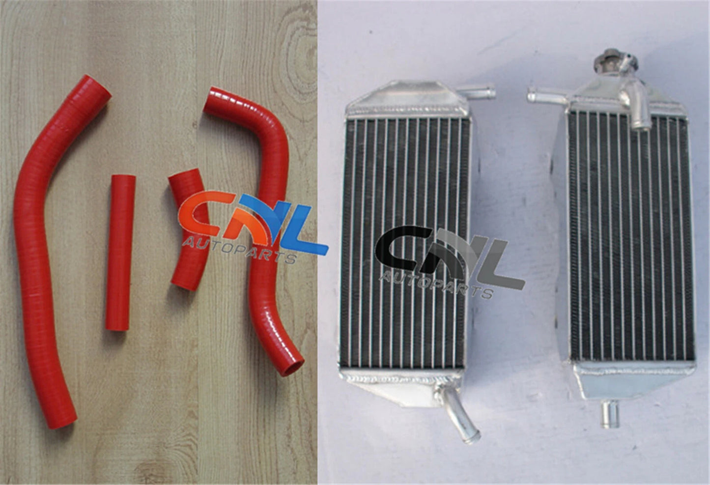 Aluminum Radiator & RED Hose for YAMAHA YZF450 YZ450F (2010-2013)