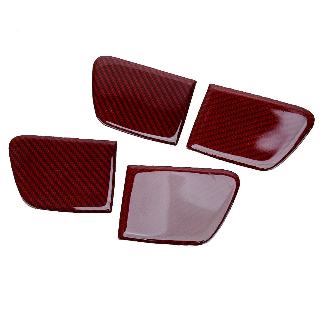 Red Carbon Fiber Interior Door Handle Shell Cover for Honda Accord (2014-2017)