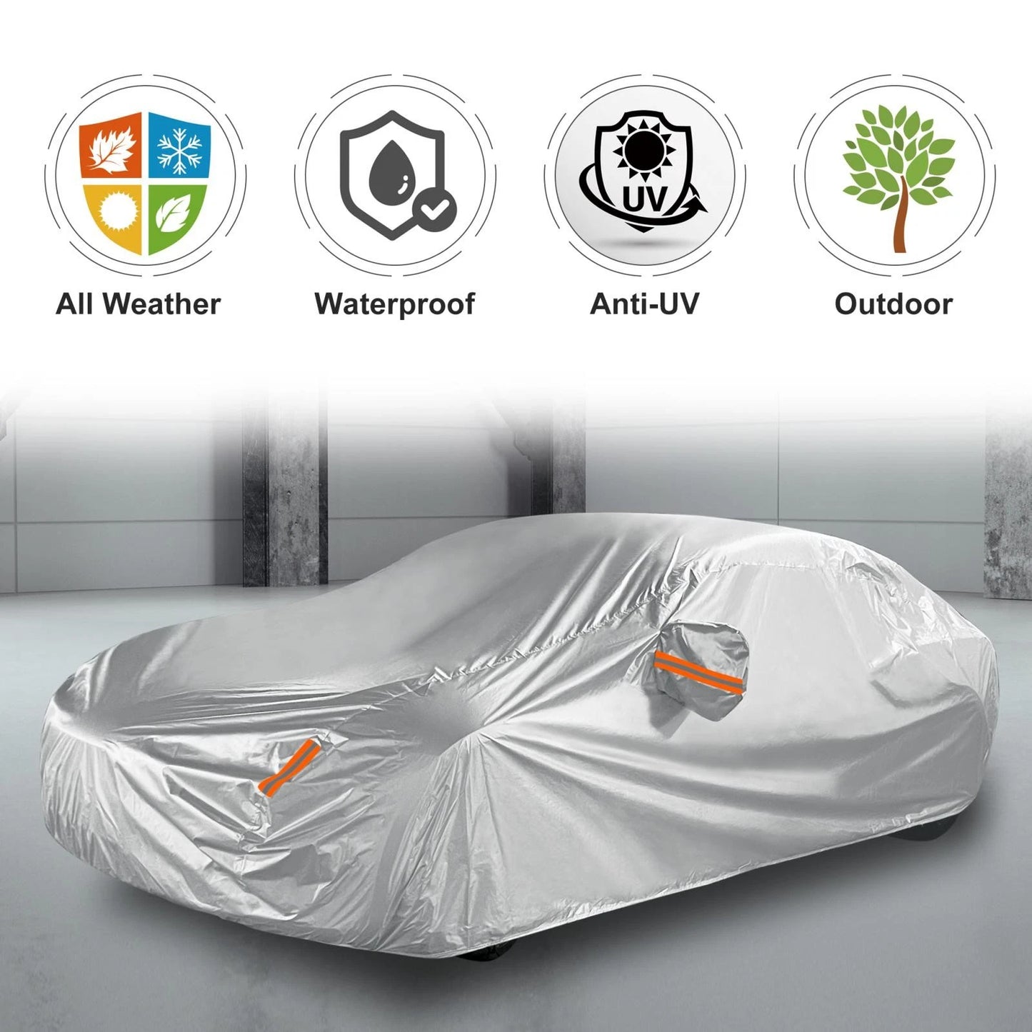 Car Cover for Tesla Model 3 Waterproof Outdoor Dust Rain (2017-2022)