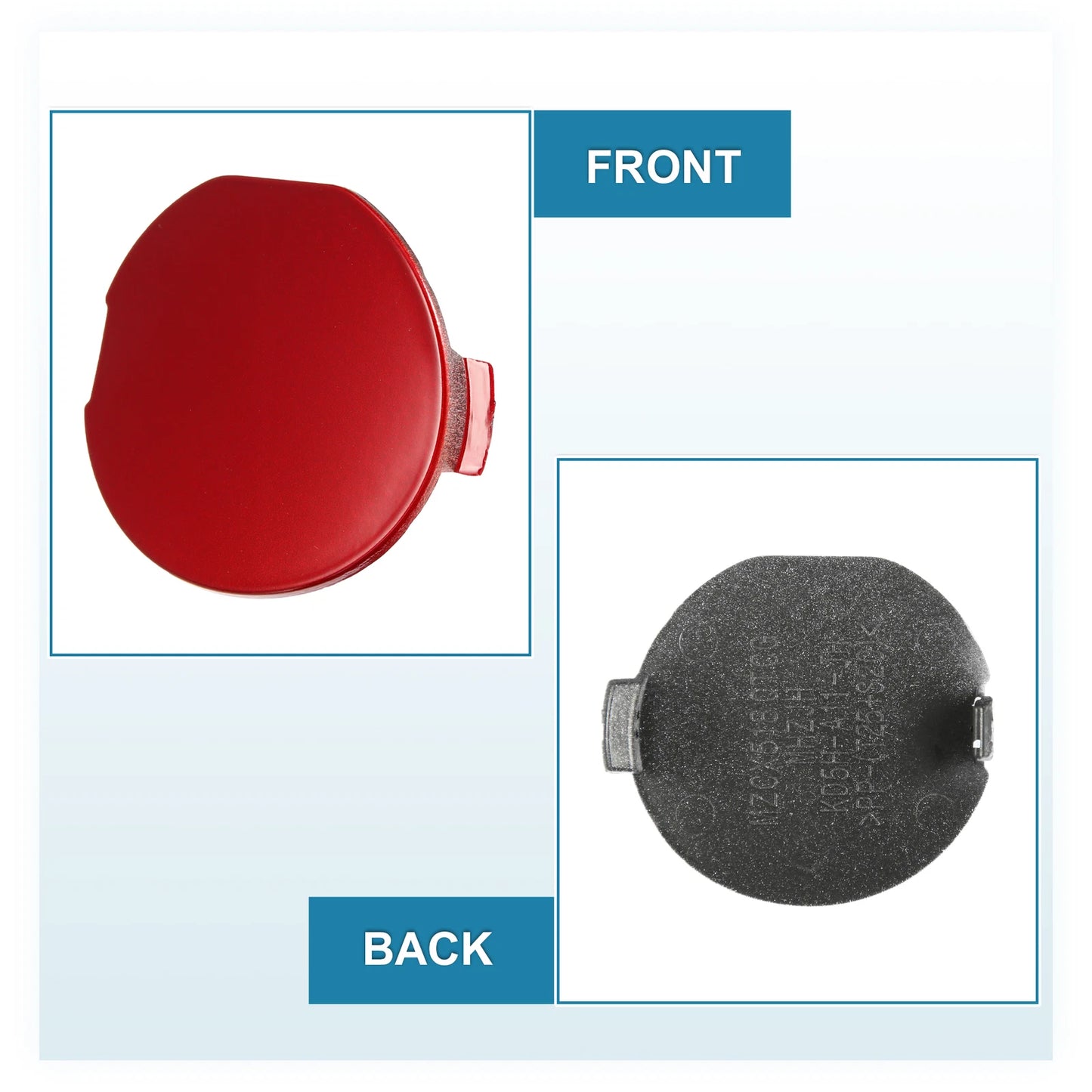 Red Front Bumper Tow Hook Cover for Mazda CX-5 (2017-2021)