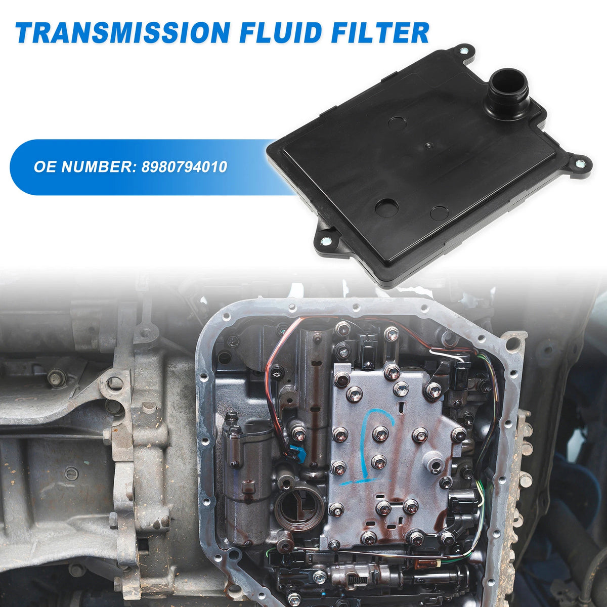 Transmission Fluid Filter Oil Pan for Isuzu NPR (2004-2023)