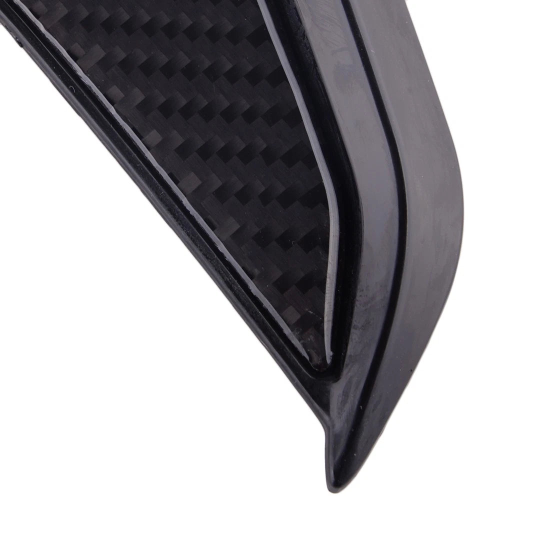 Carbon Fiber Style Side Marker Fender Air Wing Vent Trim Cover for Car