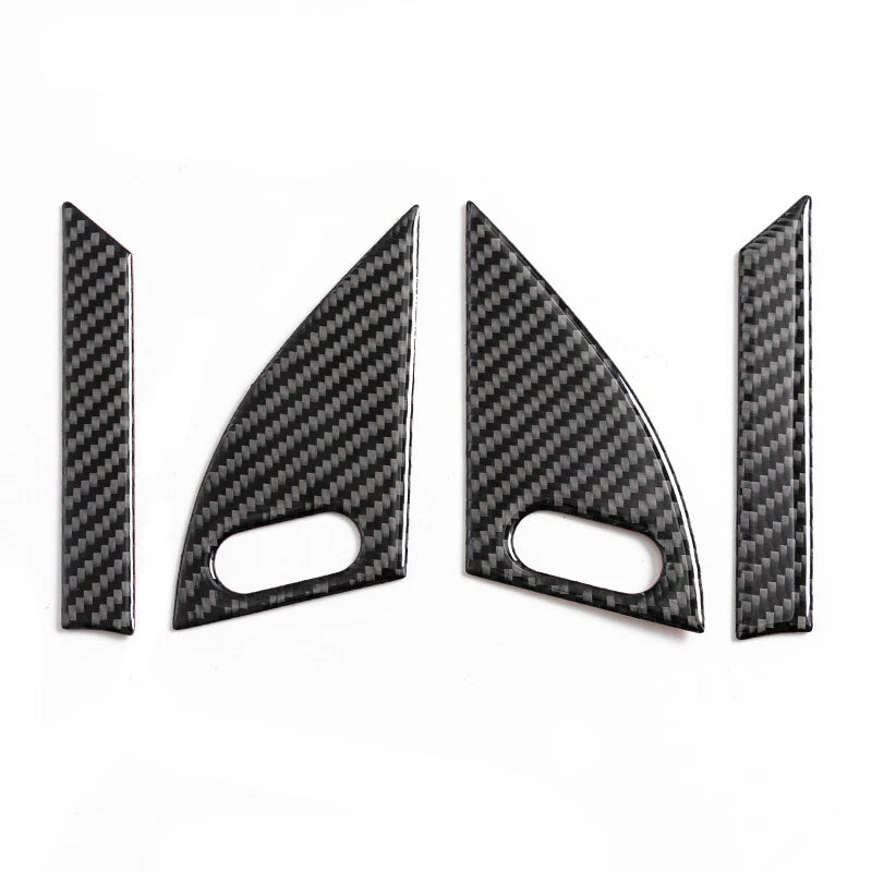 Carbon Fiber Door Corner Speaker Cover Trim 4 x for Dodge Charger (2015-2020)
