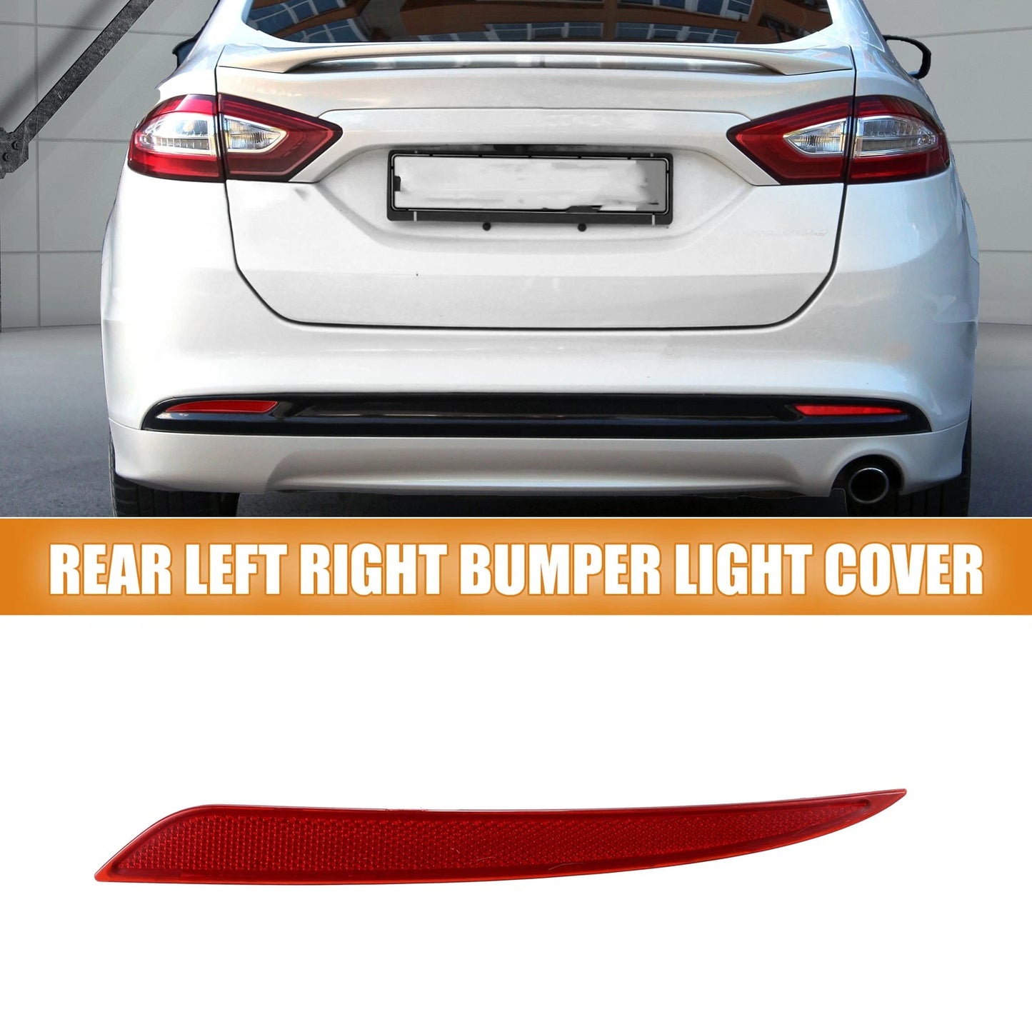 Rear Bumper Reflector Light Covers for Ford Fusion (2013-2020)