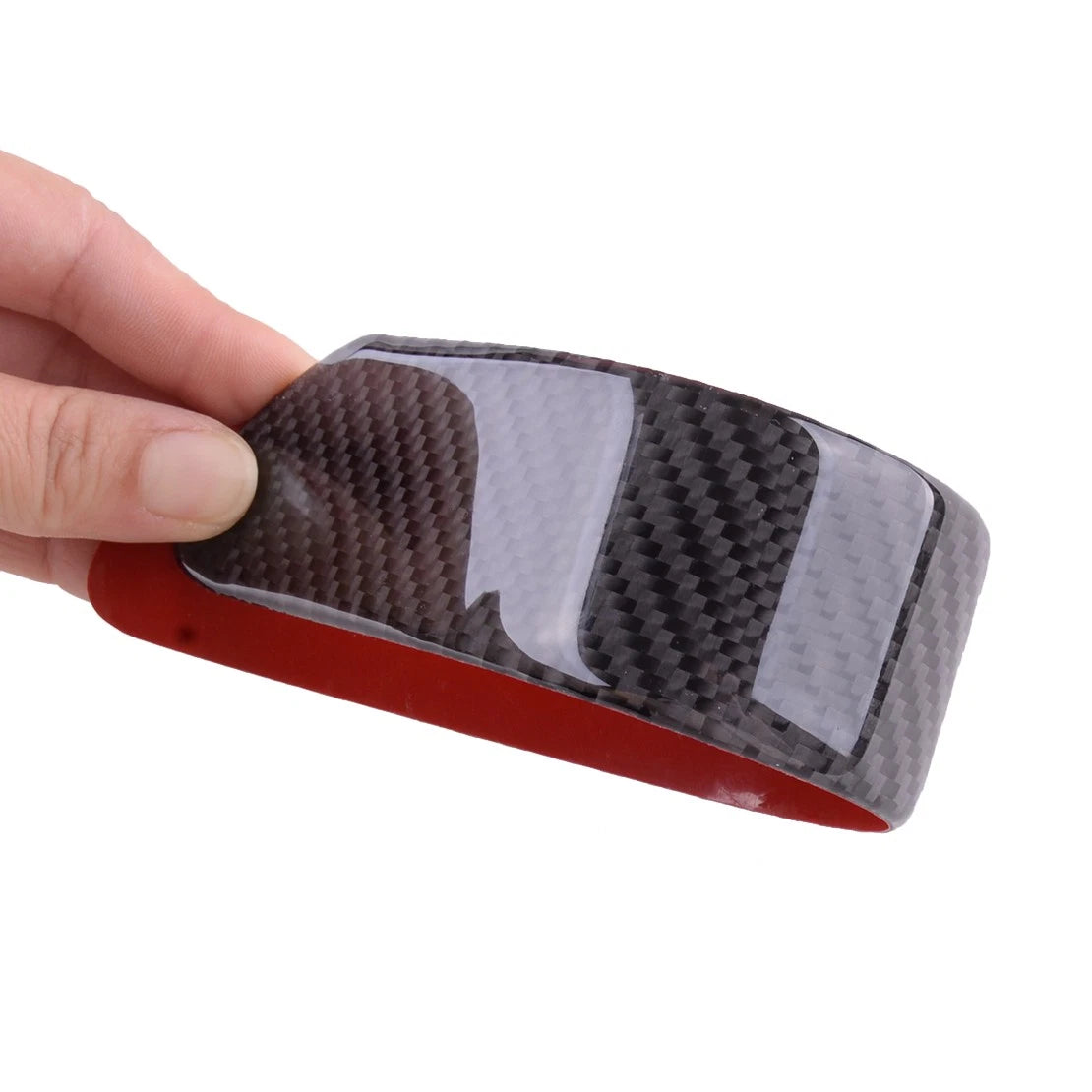 2 x Small Carbon Fiber Door Sill Cover for Car (Fits Various Models)