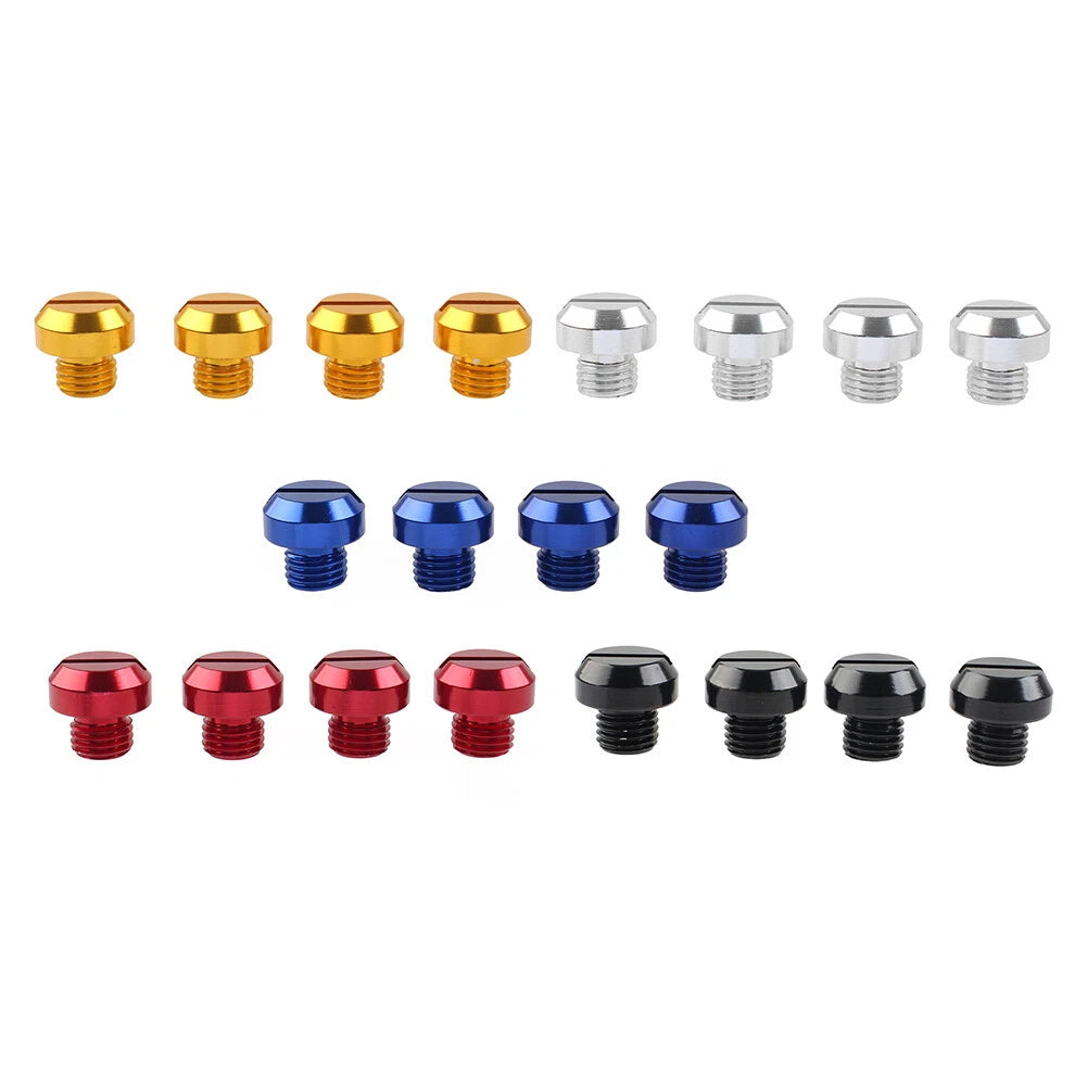 4PCS Universal Motorcycle Mirror Hole Blanking Plugs for M10 Screws & Bolts