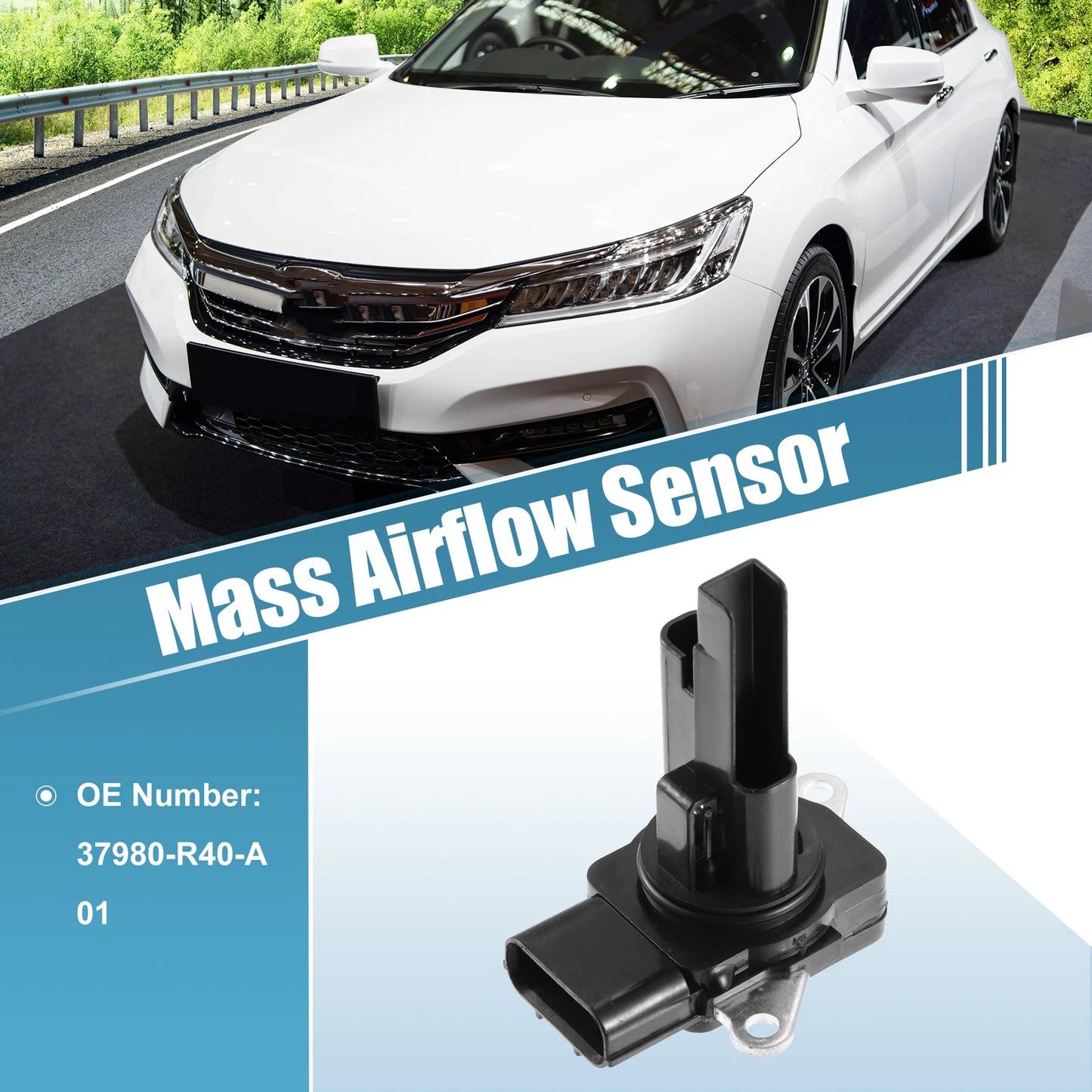 Mass Airflow Sensor for Honda Accord (2008 - 2012) Black 5 Pins