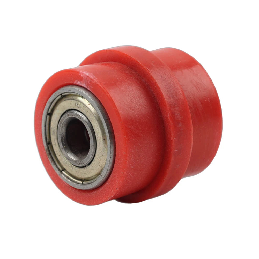 8MM Drive Chain Pulley Tensioner Wheel Guide for Street Bike Red