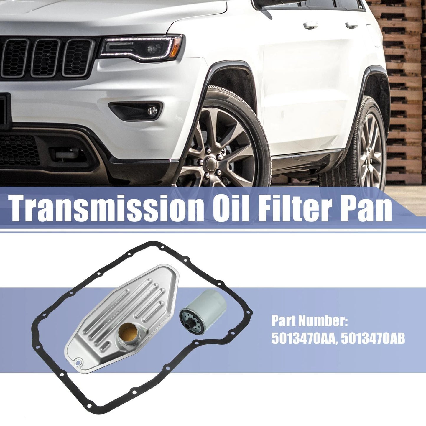 1 Set 45RFE Transmission Filter Oil Pan Gasket Kit for Dodge Durango