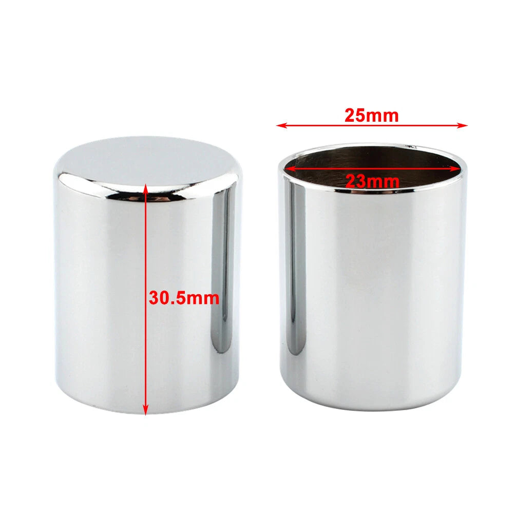 2 x Black Docking Hardware Point Cover Kit for Harley Sportster XL883 (2004-2023)