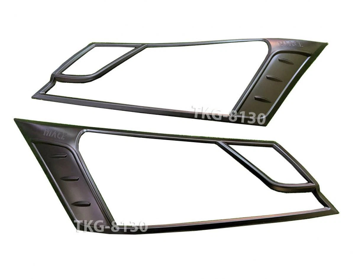 Black Headlight Cover Trim for Toyota Hiace Commuter (2019-2020)