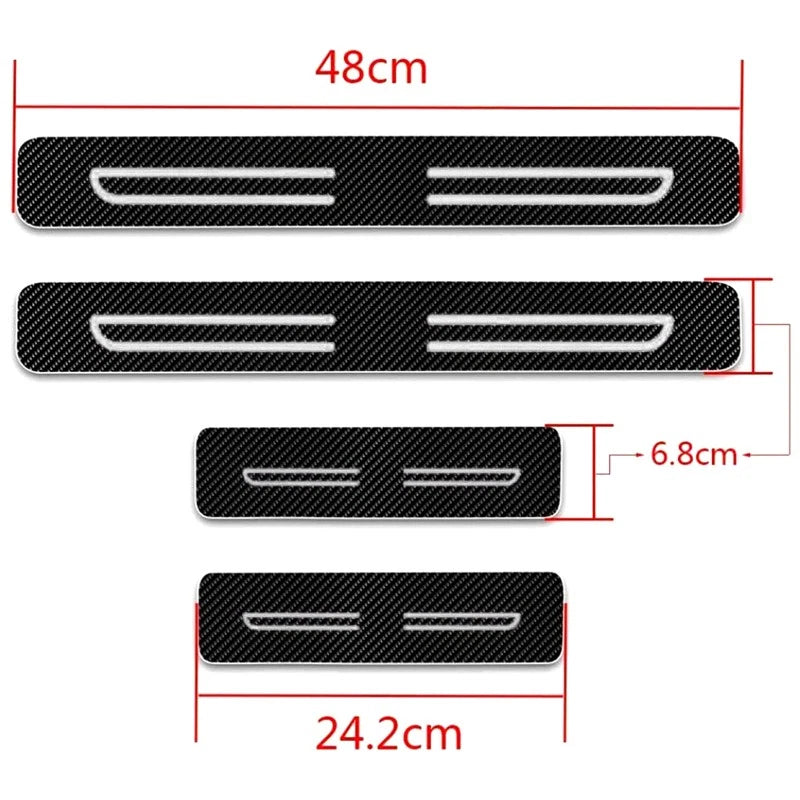 4 x Toyota Access Car Door Sill Protector Scuff Entry Guard Cover