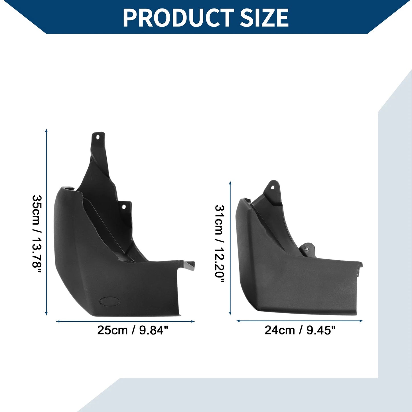 Mud Flaps Splash Guards 1 Set for Land Rover Discovery 4 (2009-2016)