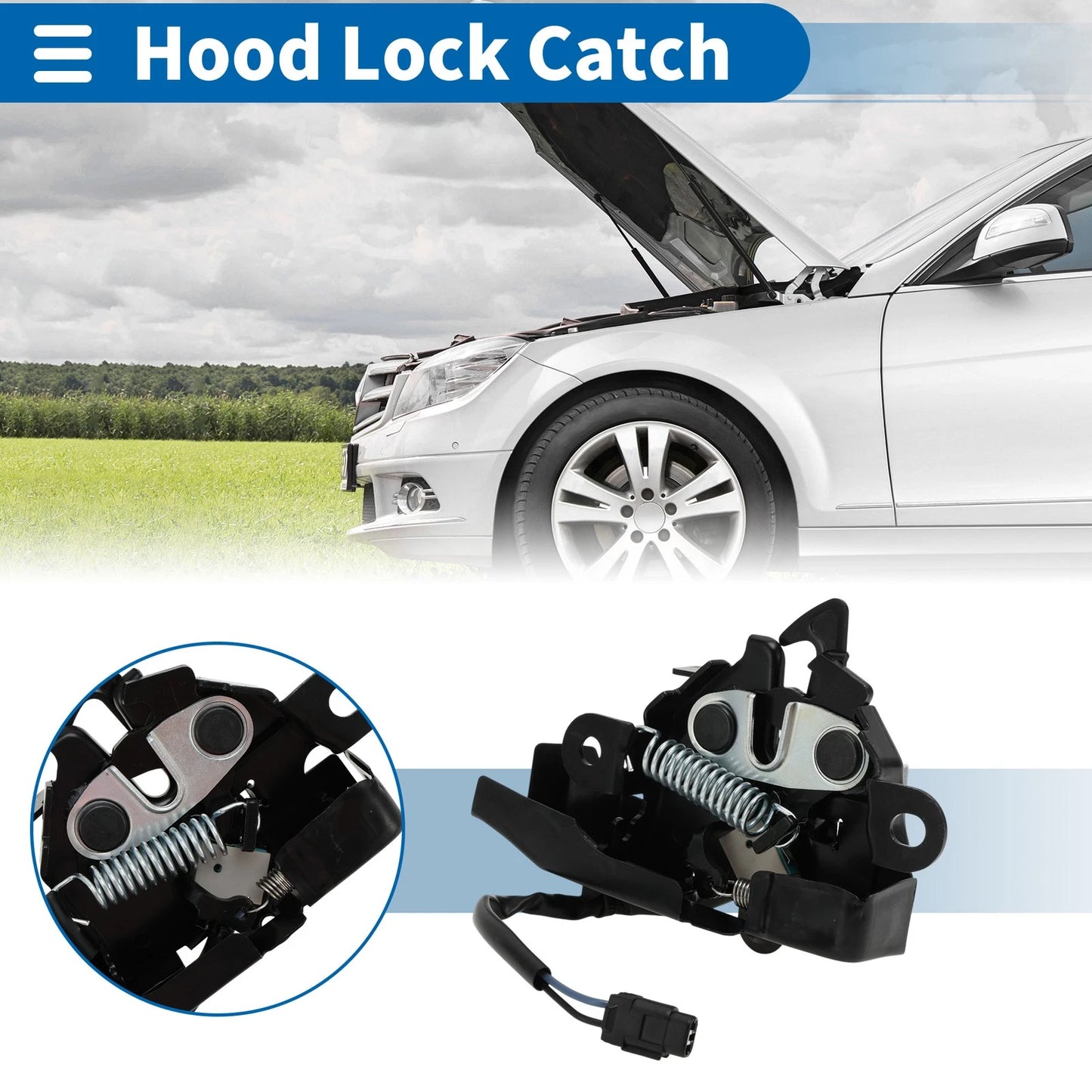 Hood Latch Assembly 1 Pcs for Toyota Sienna (2011–2020)