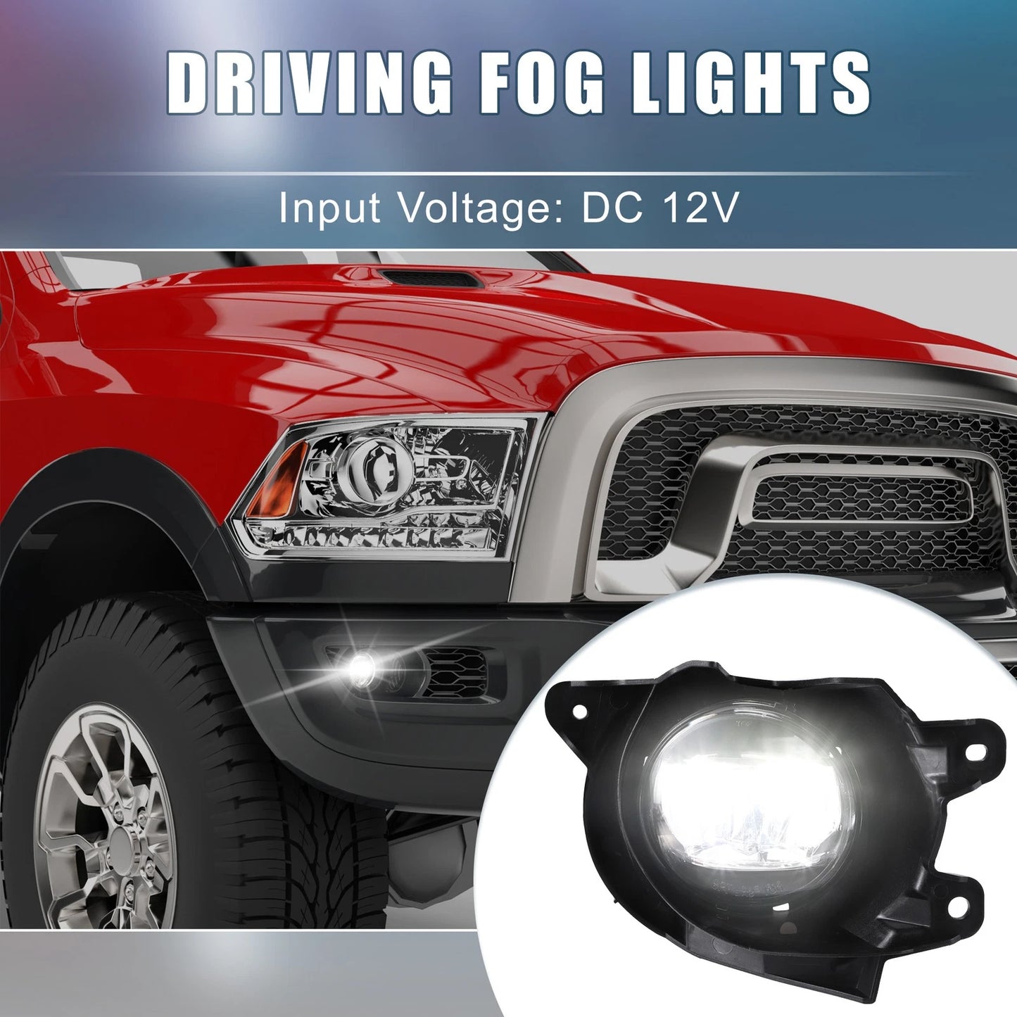 Fog Driving Lights Bezels with Switch Harness for Toyota Sequoia (2001-2023)