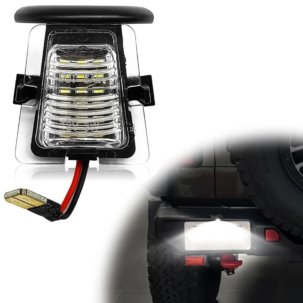 Clear LED License Plate Light for Jeep Wrangler JK (2007-2017)