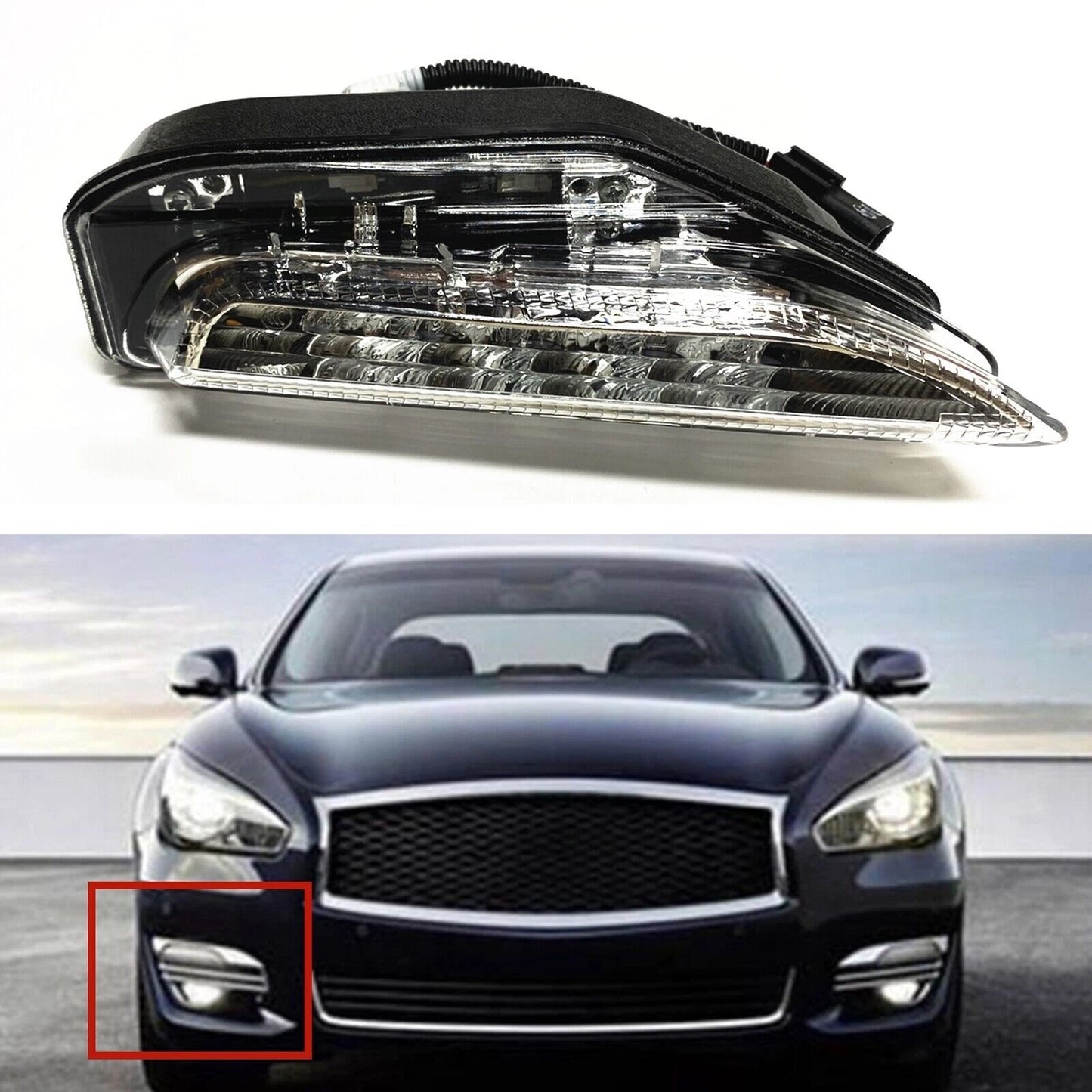 Right Front Turn Signal Light for 2015-2019 INFINITI Q70L (2015-2019)
