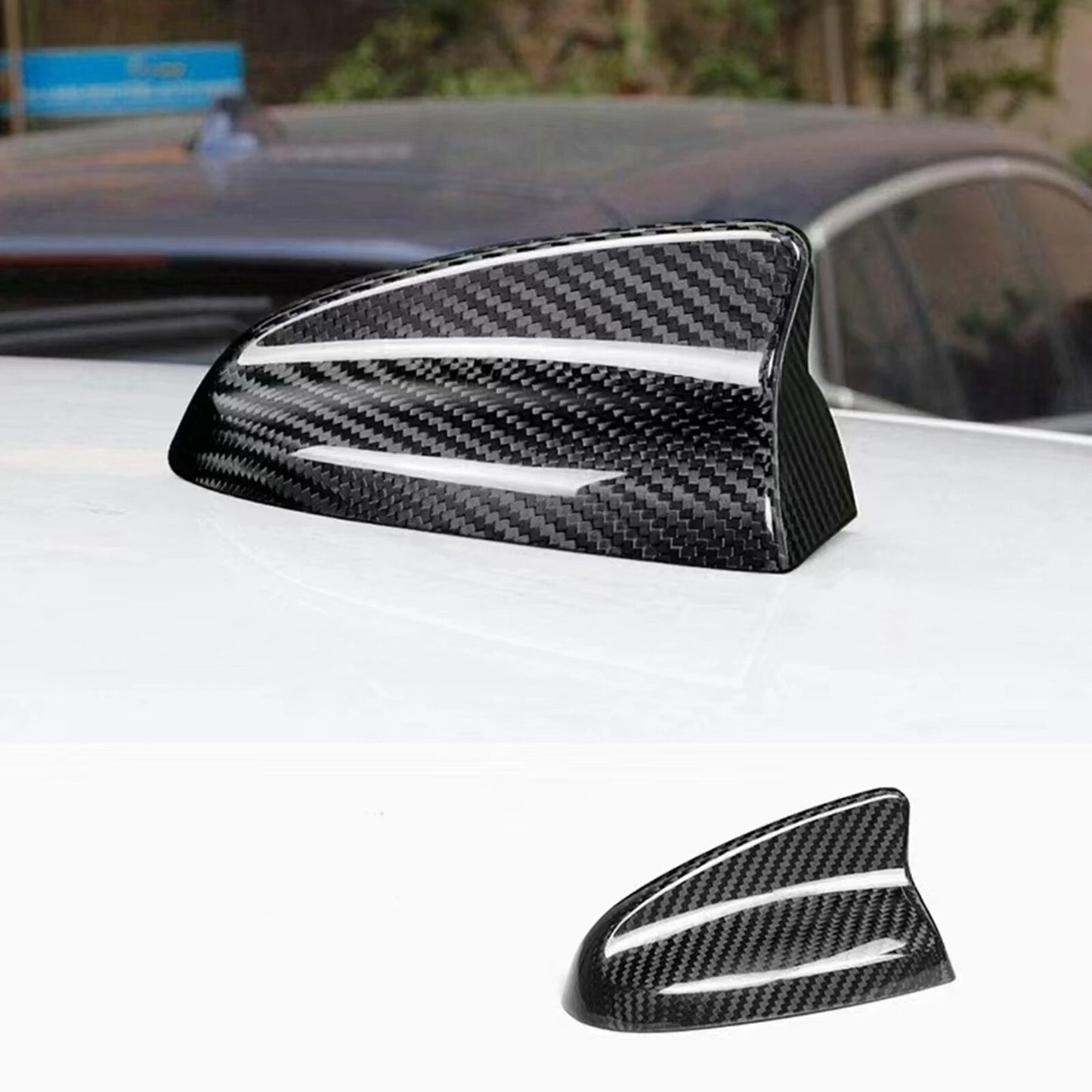 1x Carbon Fiber Shark Fin Antenna Cover for Dodge Charger (2015-2024)