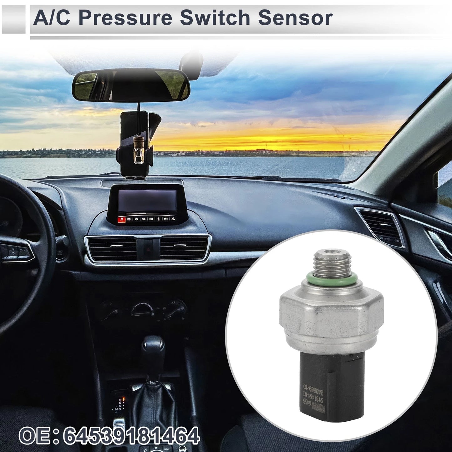 A/C Pressure Switch Sensor for BMW 1 2 3 4 5 Series (1997-2013)