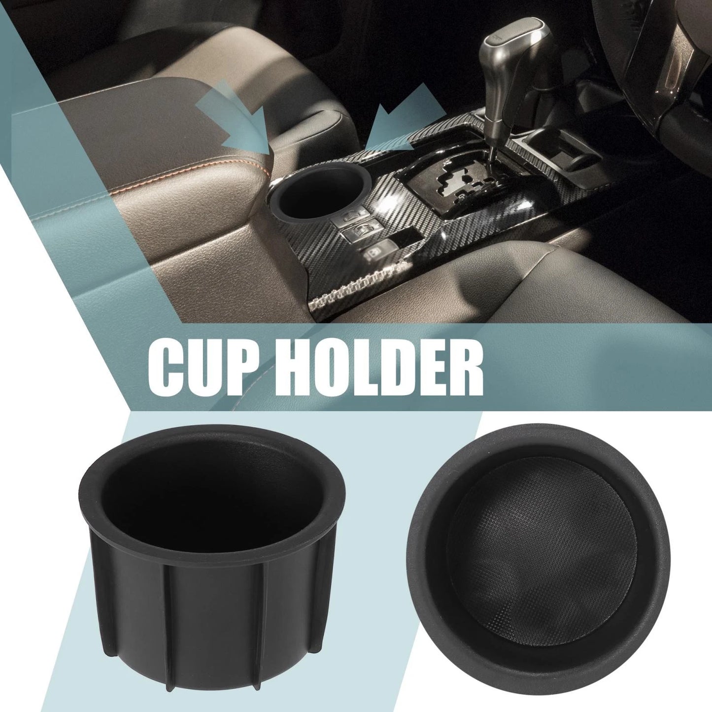 Console Box Cup Holder Inserts for Toyota 4Runner (2010-2020)