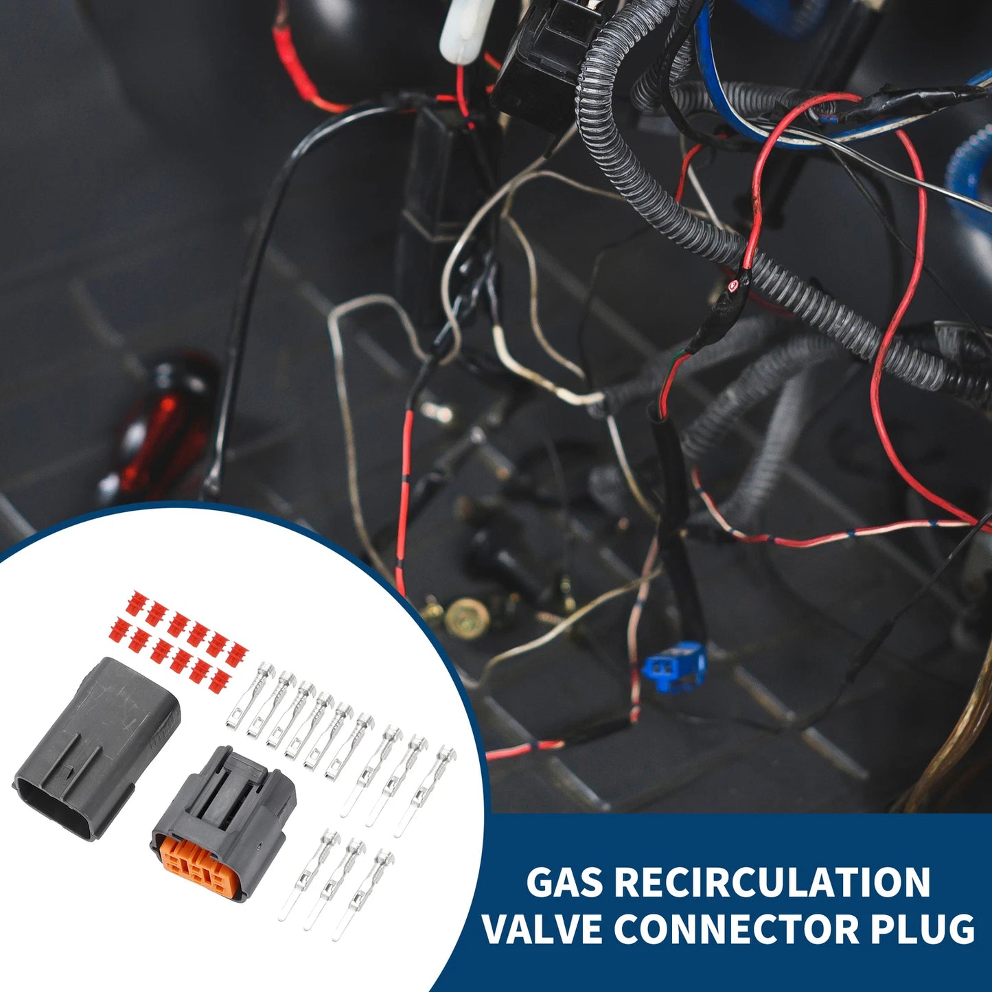 6Pin Gas Recirculation Valve Connector Plug for Toyota