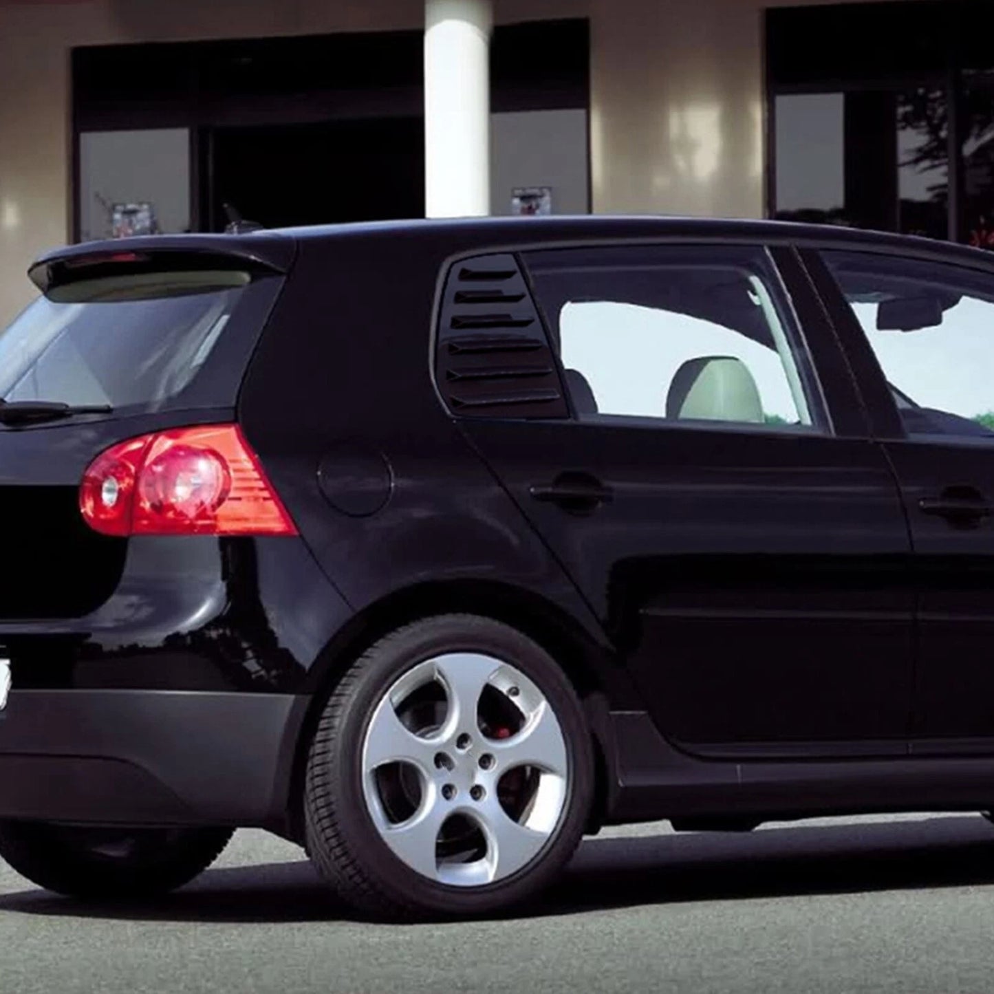 2 x Rear Side Window Louver Covers for Volkswagen Golf MK5 (2003-2009)
