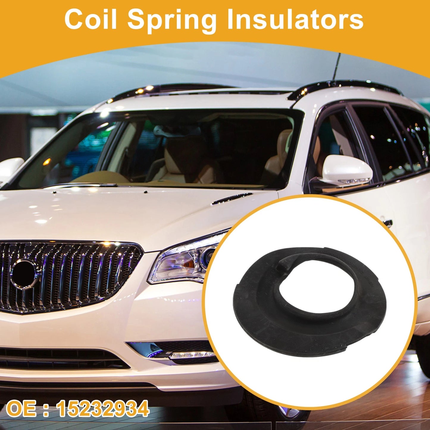 Lower Coil Spring Insulators 1 Pc for Buick Enclave (2017-2017)
