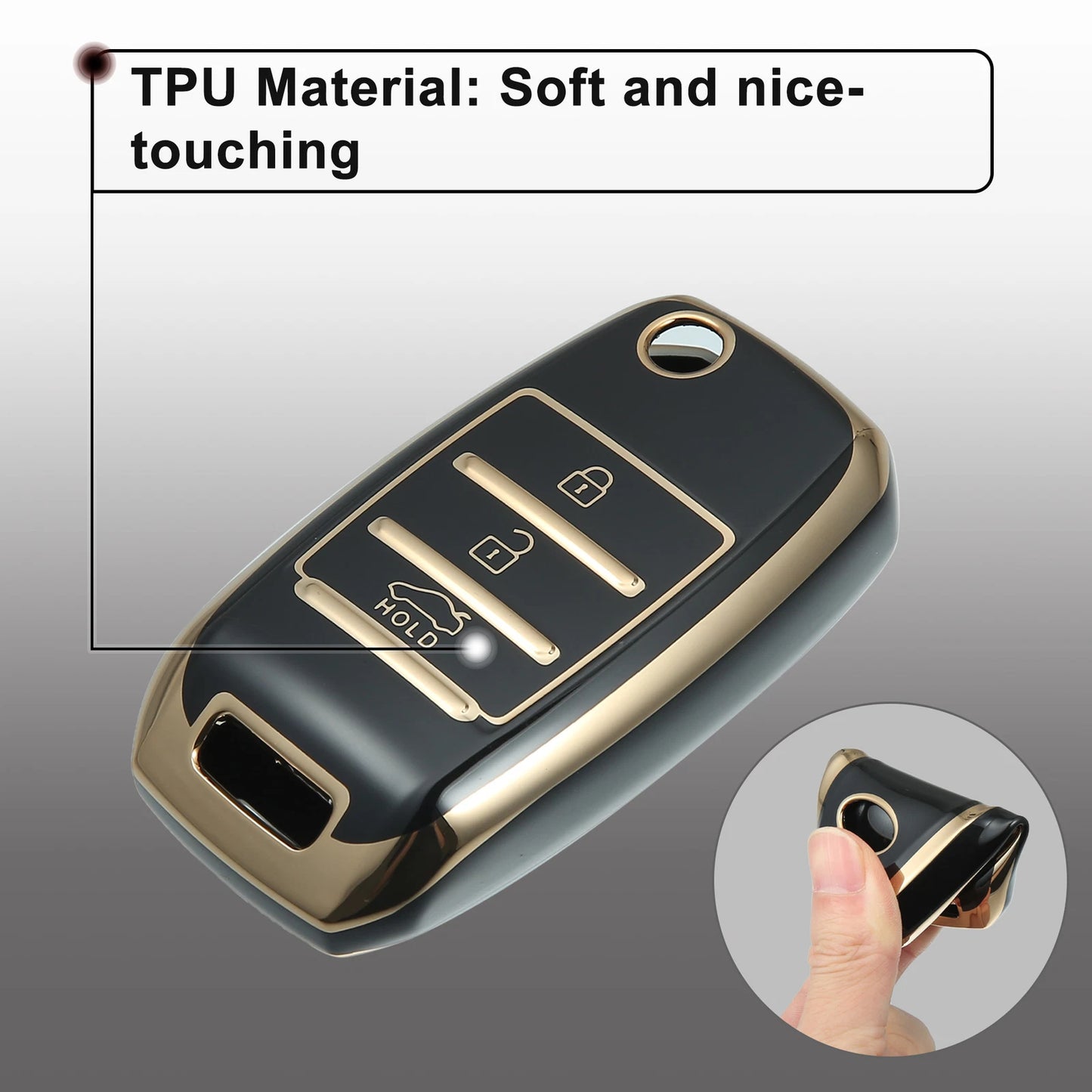 Silicone Key Fob Case Cover for Kia Sorento (2013-2014)