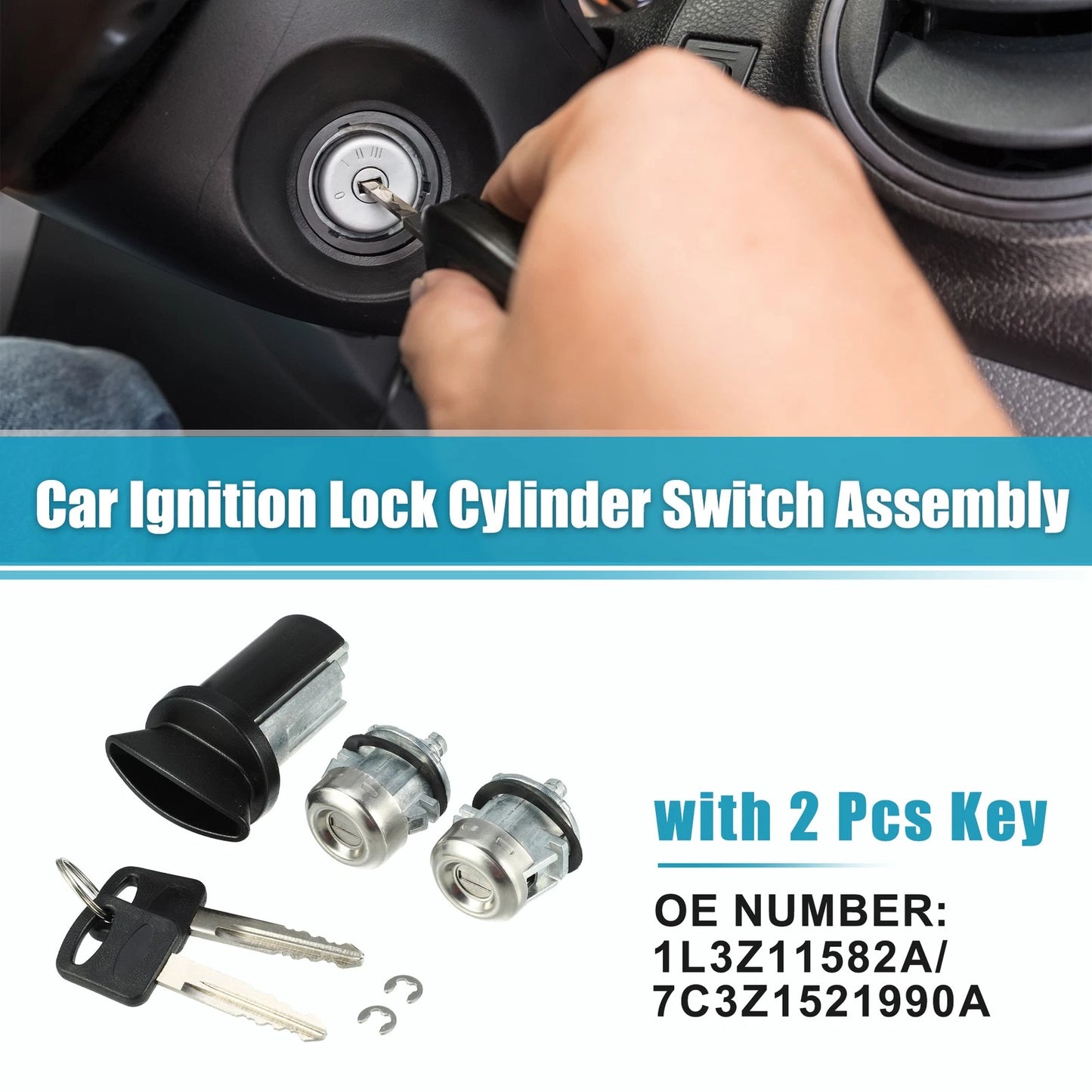Car Ignition Lock Cylinder Switch Assembly for Ford F-150 (2004-2008)