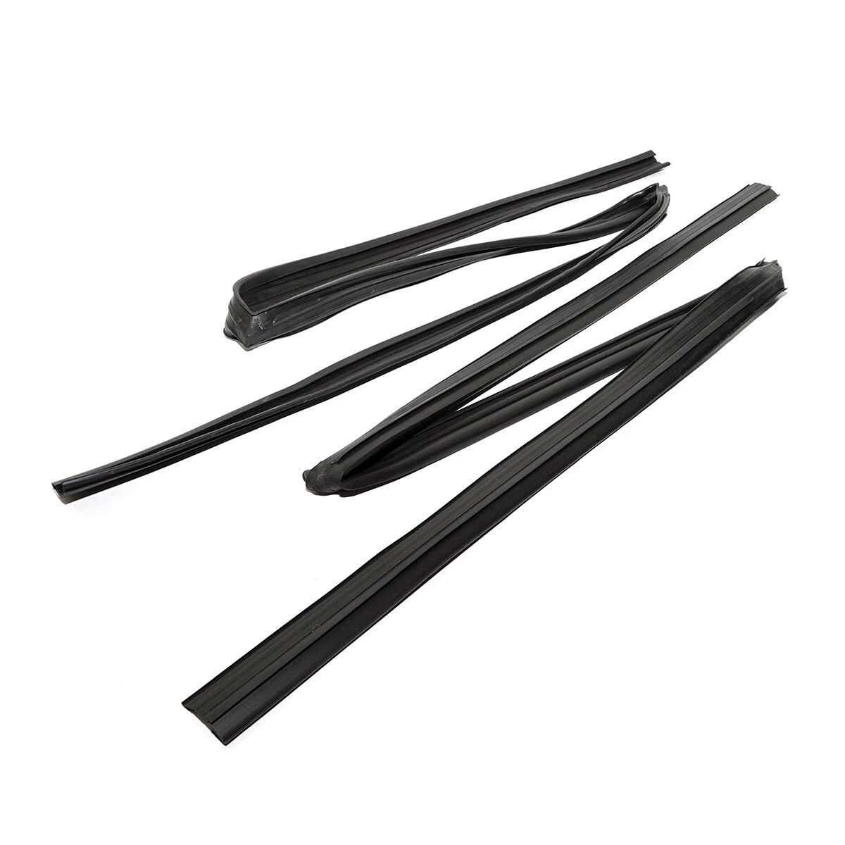 Rear Door Glass Run Channel Set for Honda Fit Jazz GE6 GE8 GE9 2009-2013