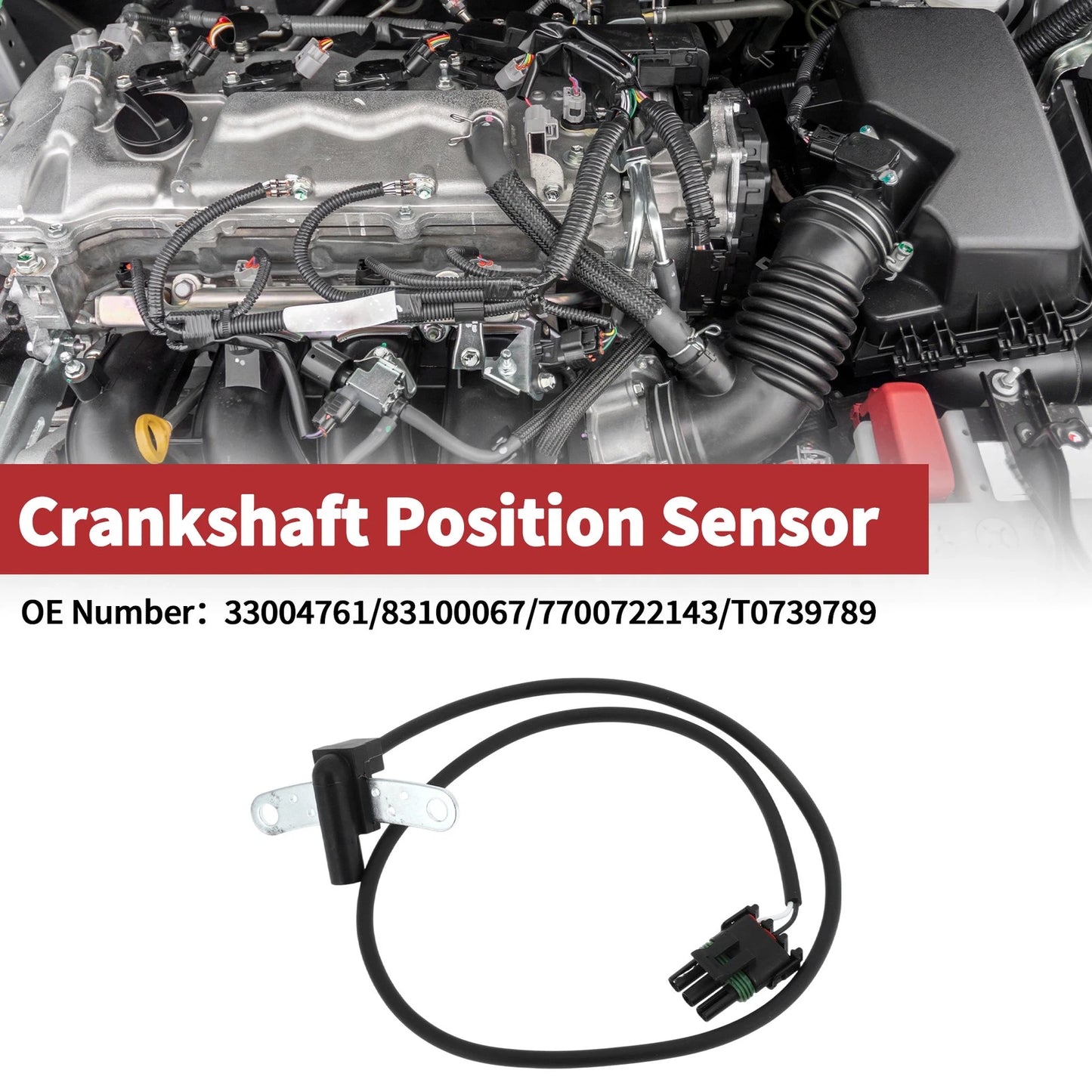 Crankshaft Position Sensor for Jeep Cherokee 2.5 (1986-1990) - 1 x Pc