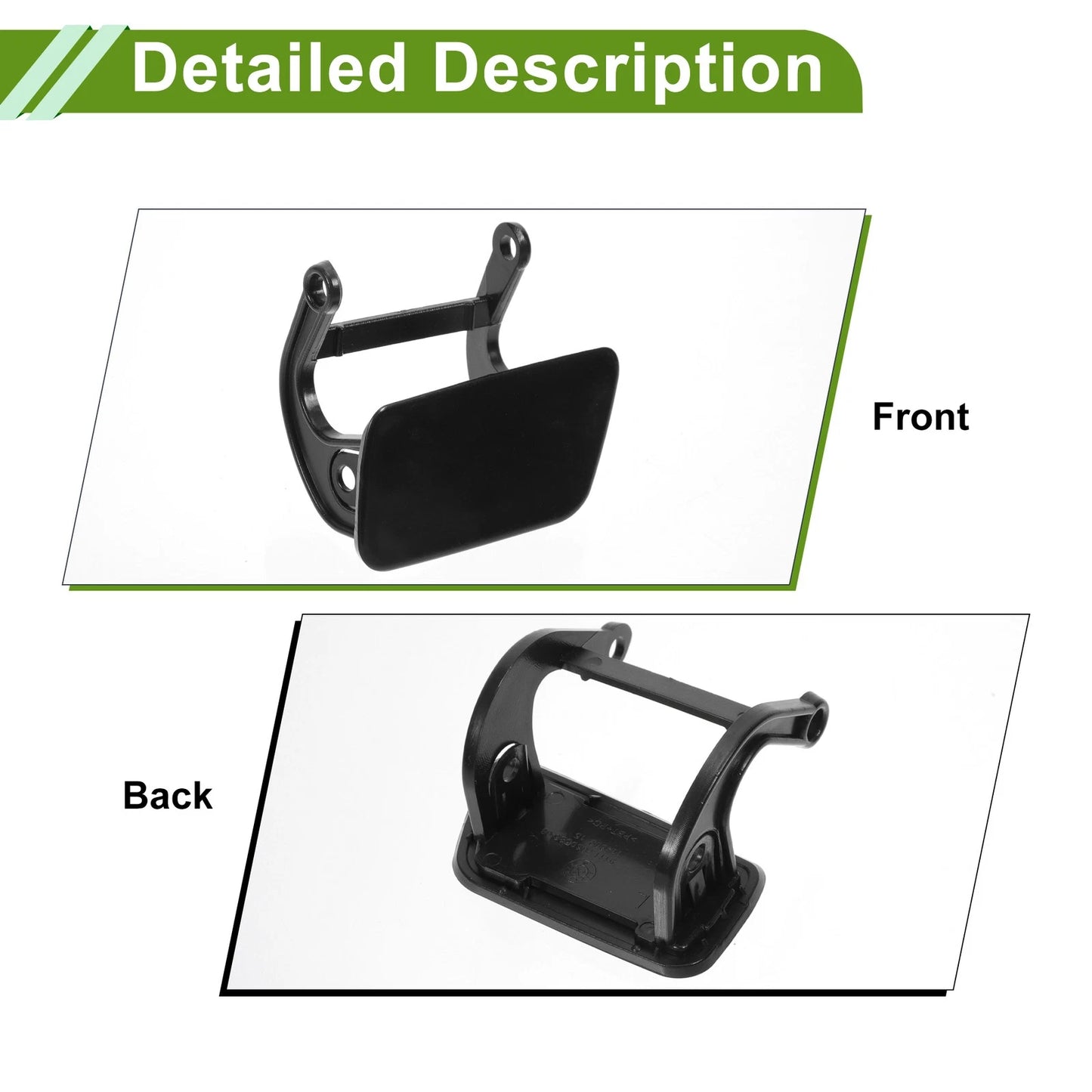 Front Left Washer Nozzle Cover for BMW 525i (2004-2007) Unpainted